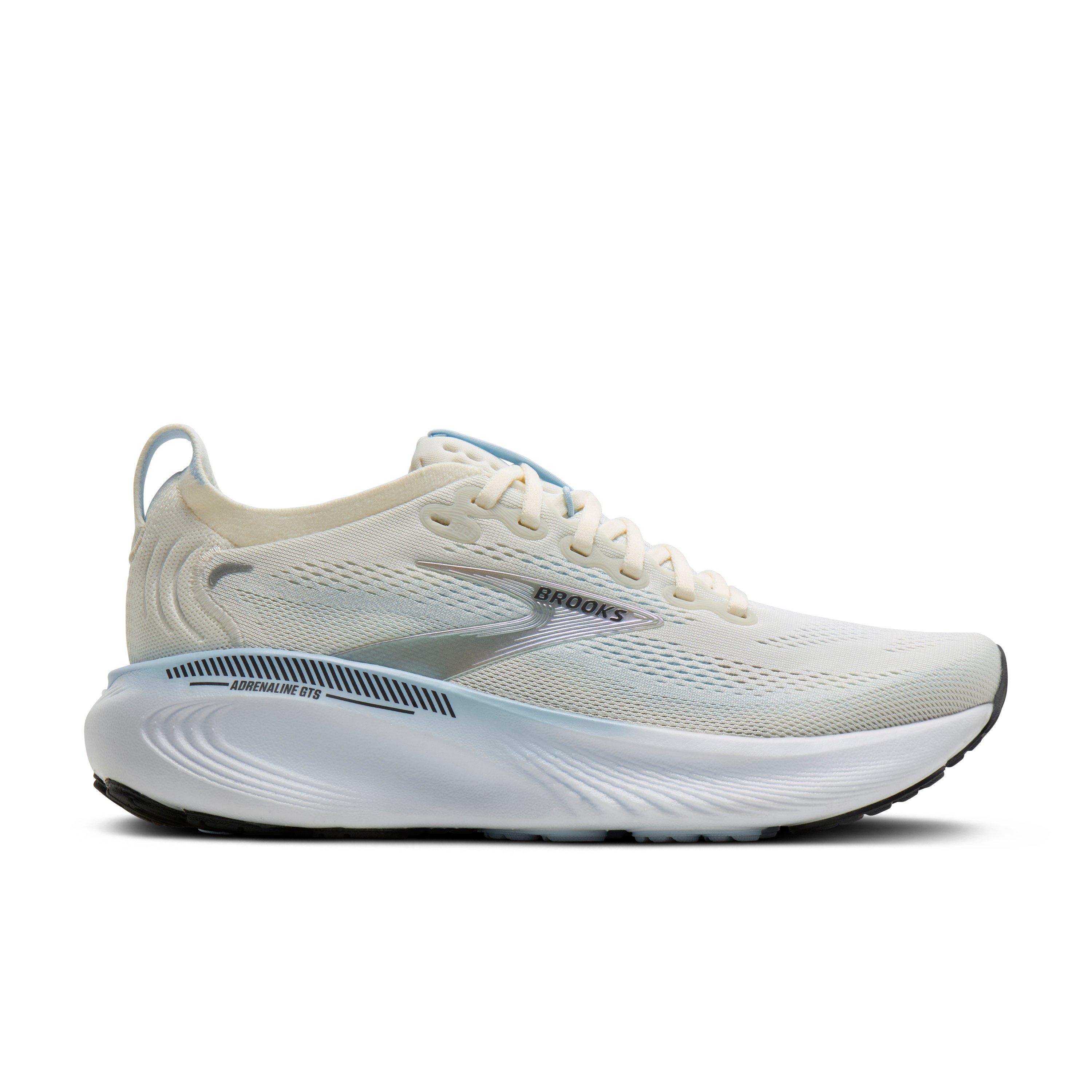 Brooks Adrenaline GTS 25 "Star White/Nantucket/Chrome" Women's Running Shoe - WHITE/NANTUCKET/CHROME