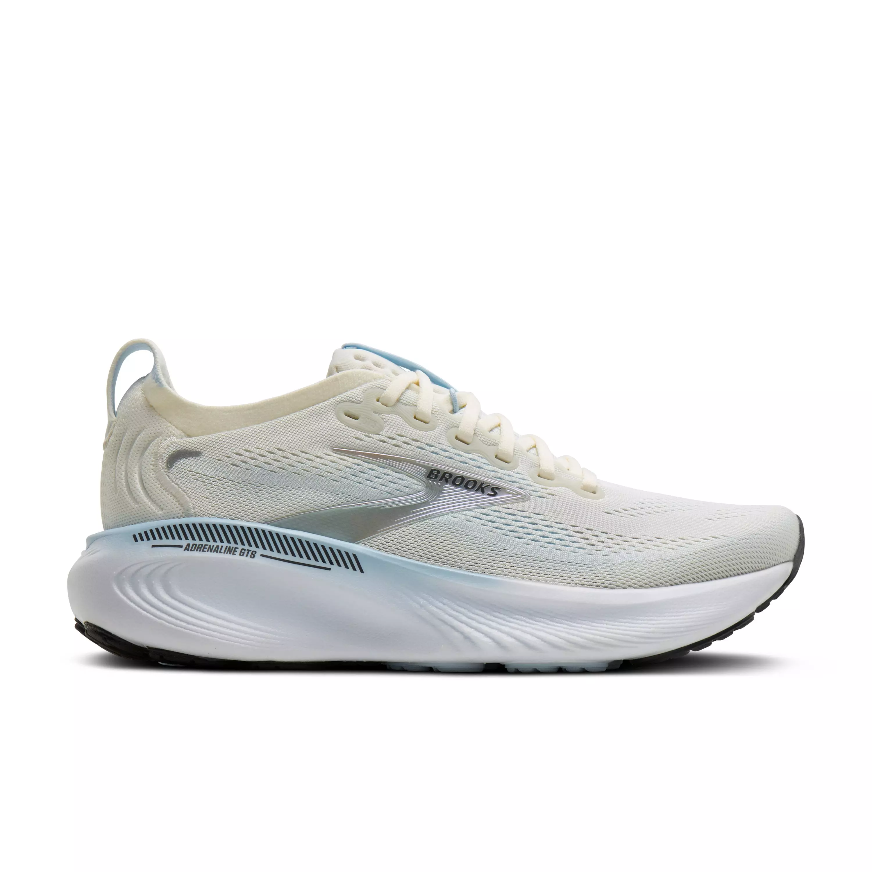 Brooks Adrenaline GTS 25 "Star White/Nantucket/Chrome" Women's Running Shoe - WHITE/NANTUCKET/CHROME