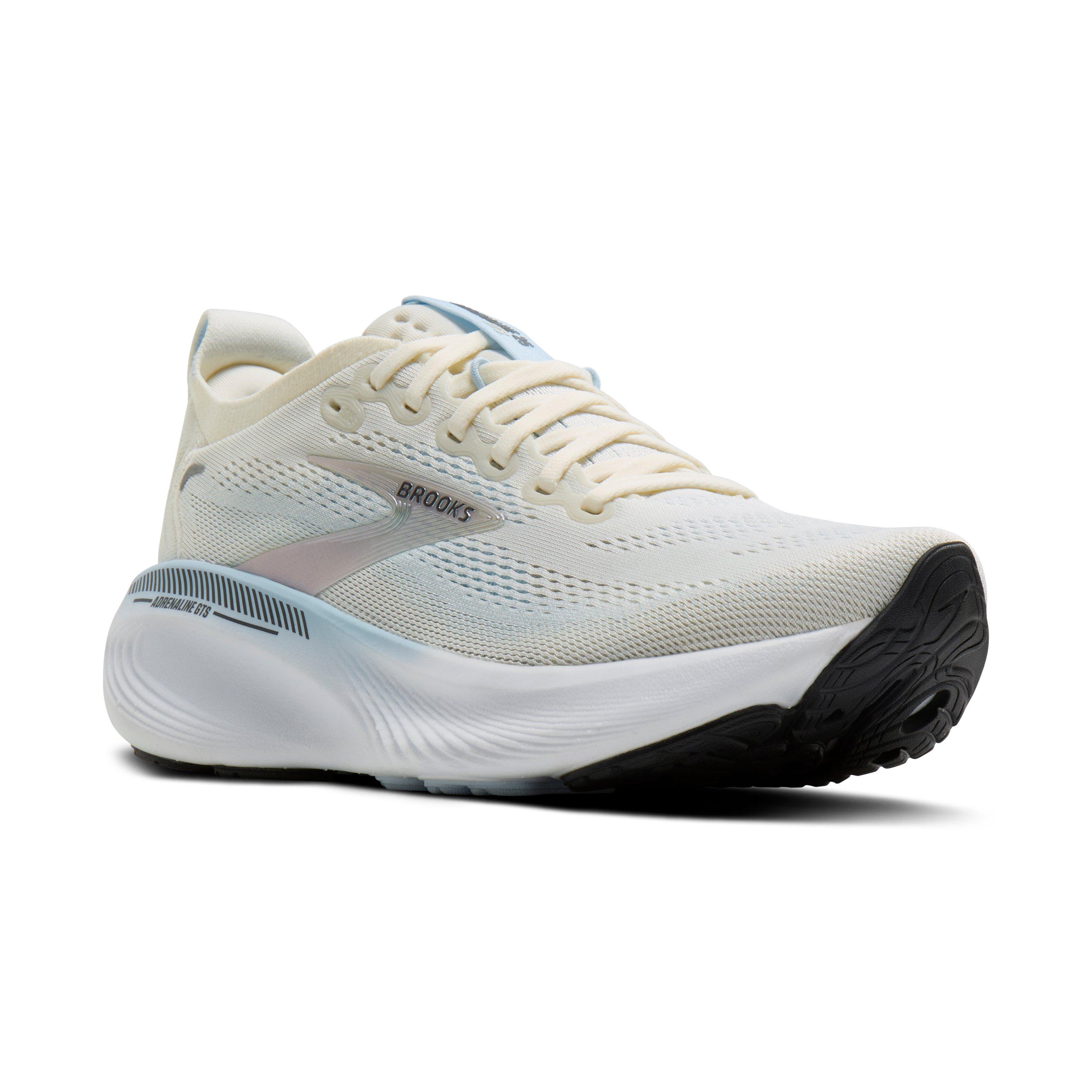 Brooks Adrenaline GTS 25 "Star White/Nantucket/Chrome" Women's Running Shoe - WHITE/NANTUCKET/CHROME