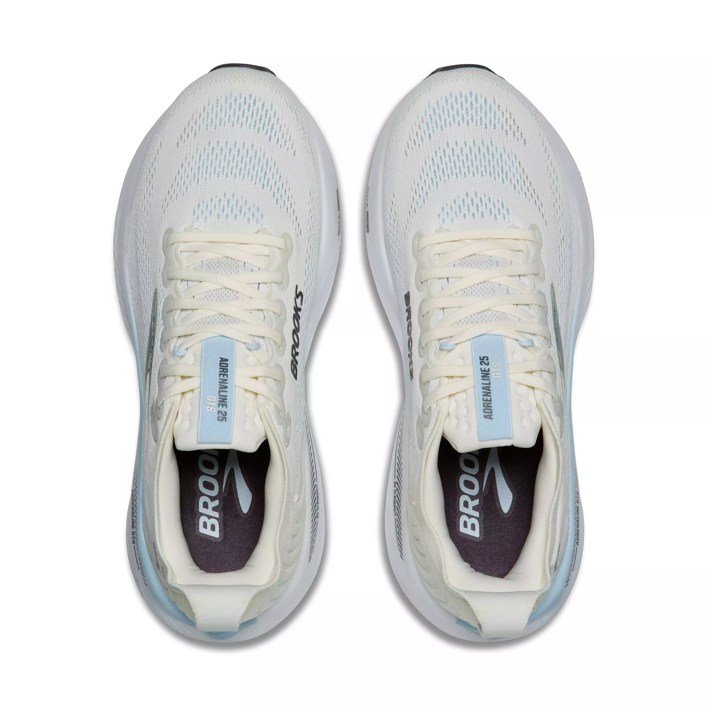 Brooks Adrenaline GTS 25 "Star White/Nantucket/Chrome" Women's Running Shoe - WHITE/NANTUCKET/CHROME