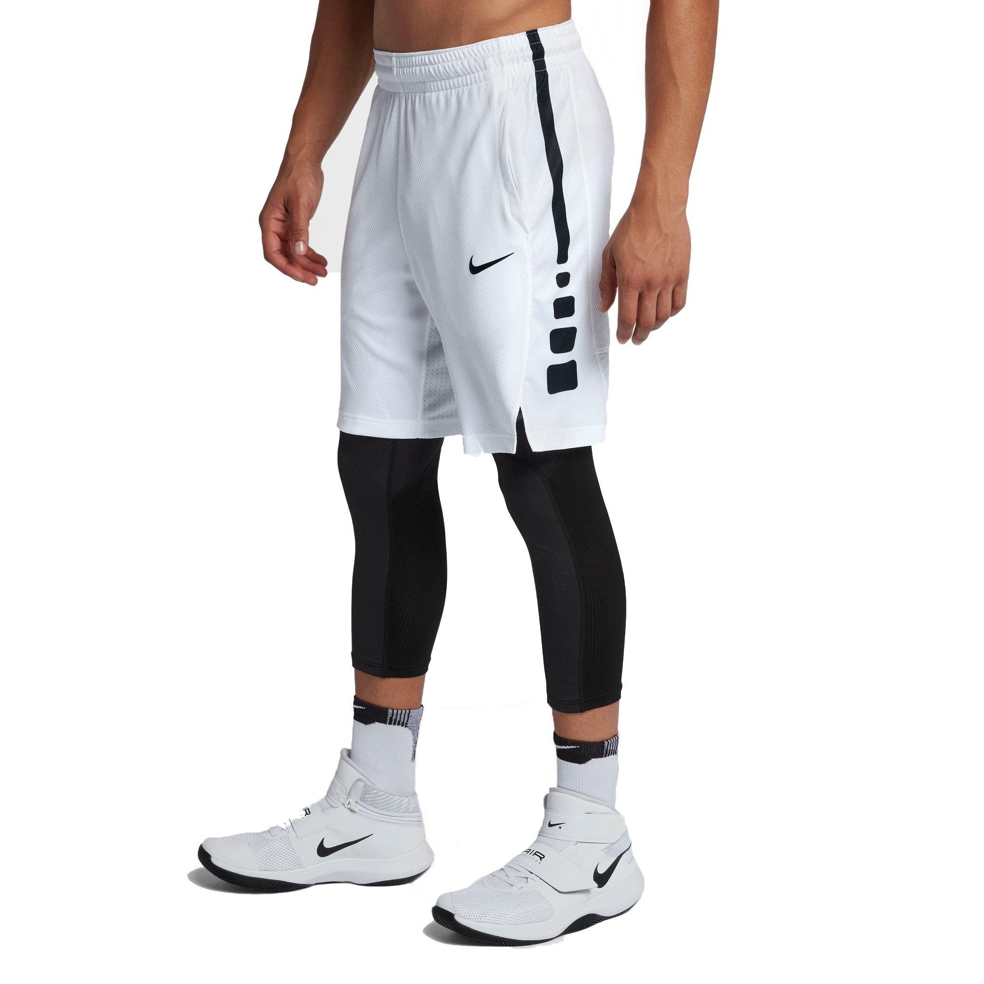 black and white nike basketball shorts
