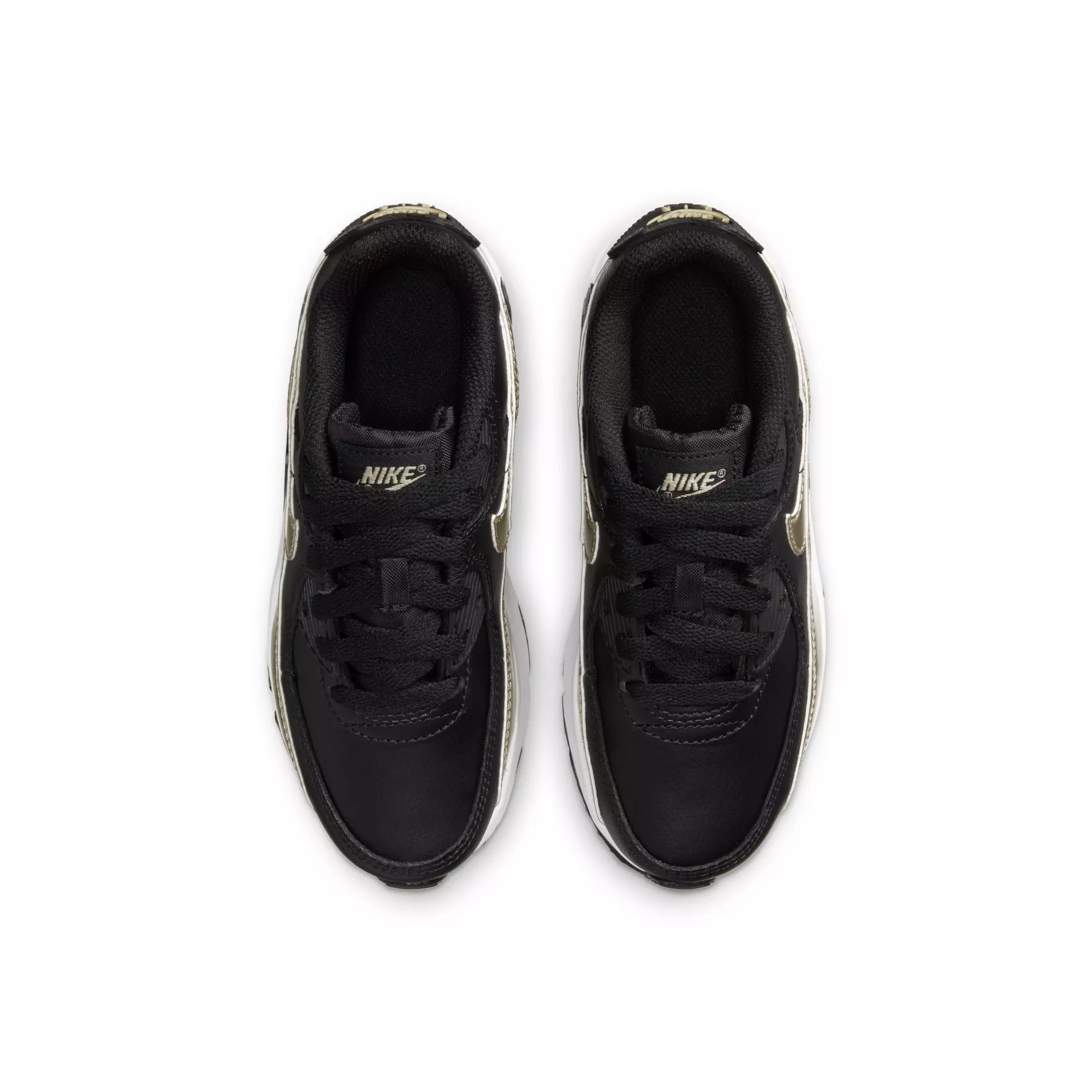 Nike Air Max 90 "Black/Gold" Preschool Boy's Shoe - BLACK/GOLD