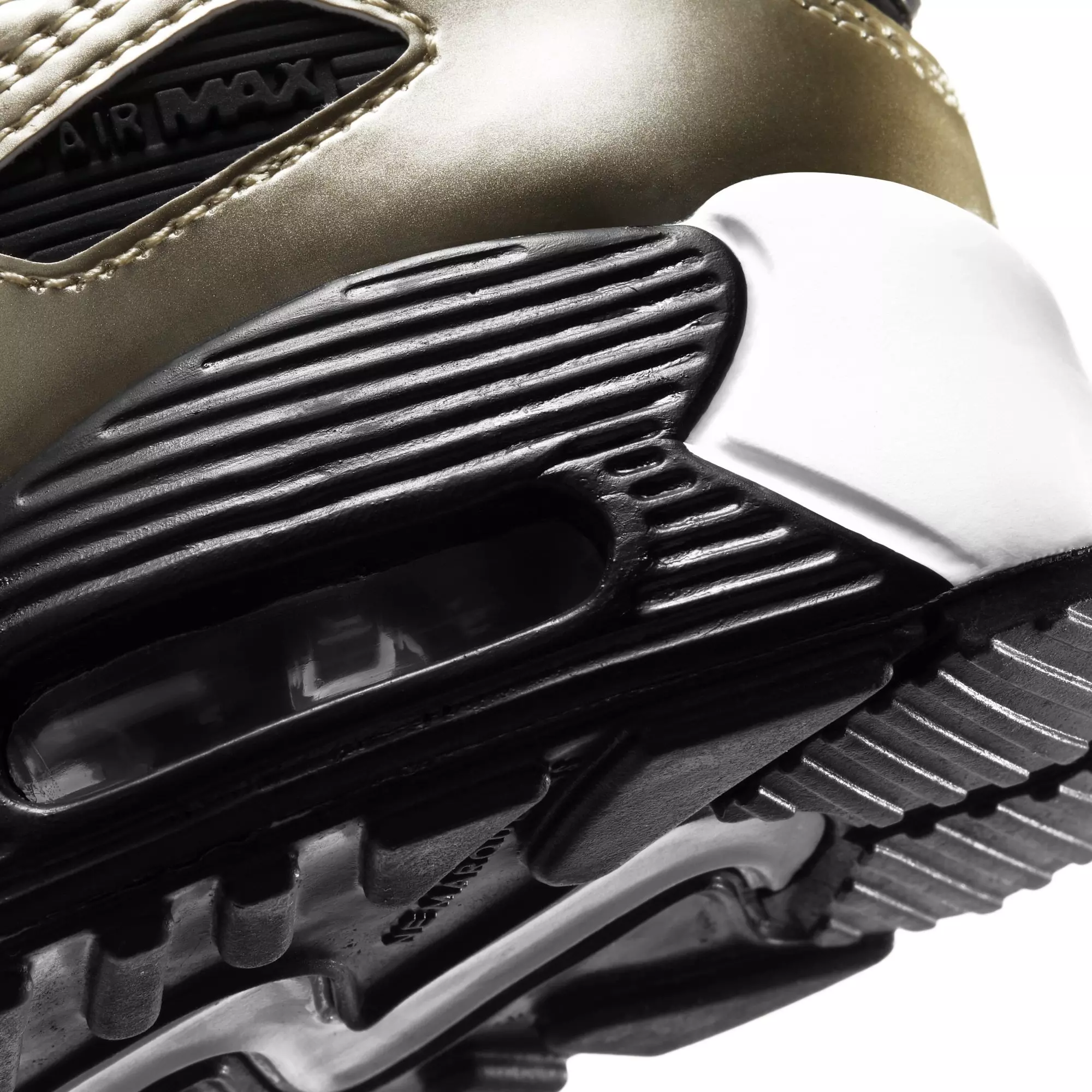 Nike Air Max 90 "Black/Gold" Preschool Boy's Shoe - BLACK/GOLD