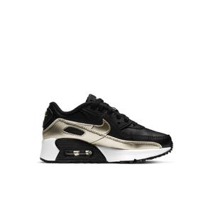 Nike Air Max 90 "Black/Gold" Preschool Boy's Shoe