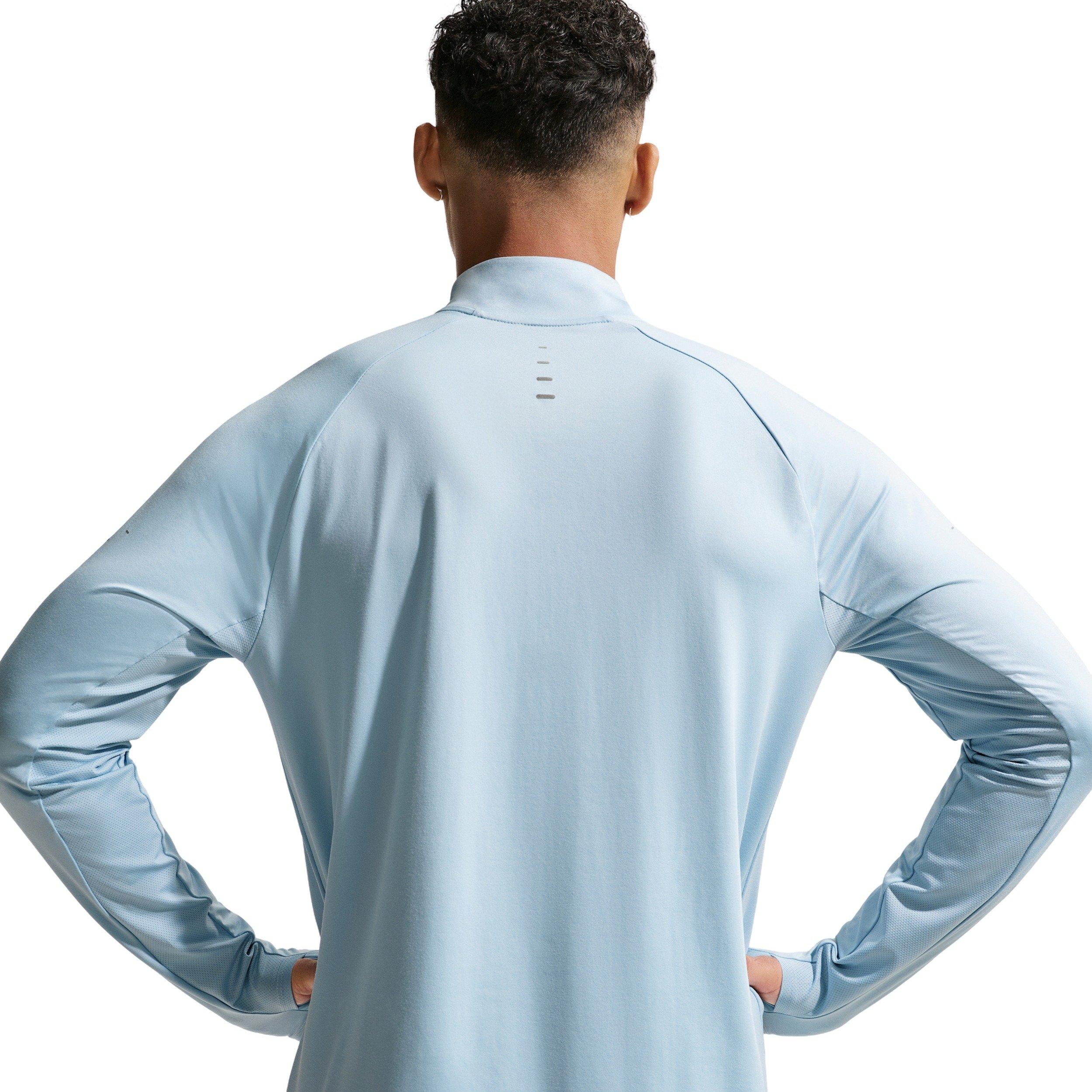 Nike Men's Stride Dri-FIT 1/4-Zip Running Top - BLUE Thumbnail View 2