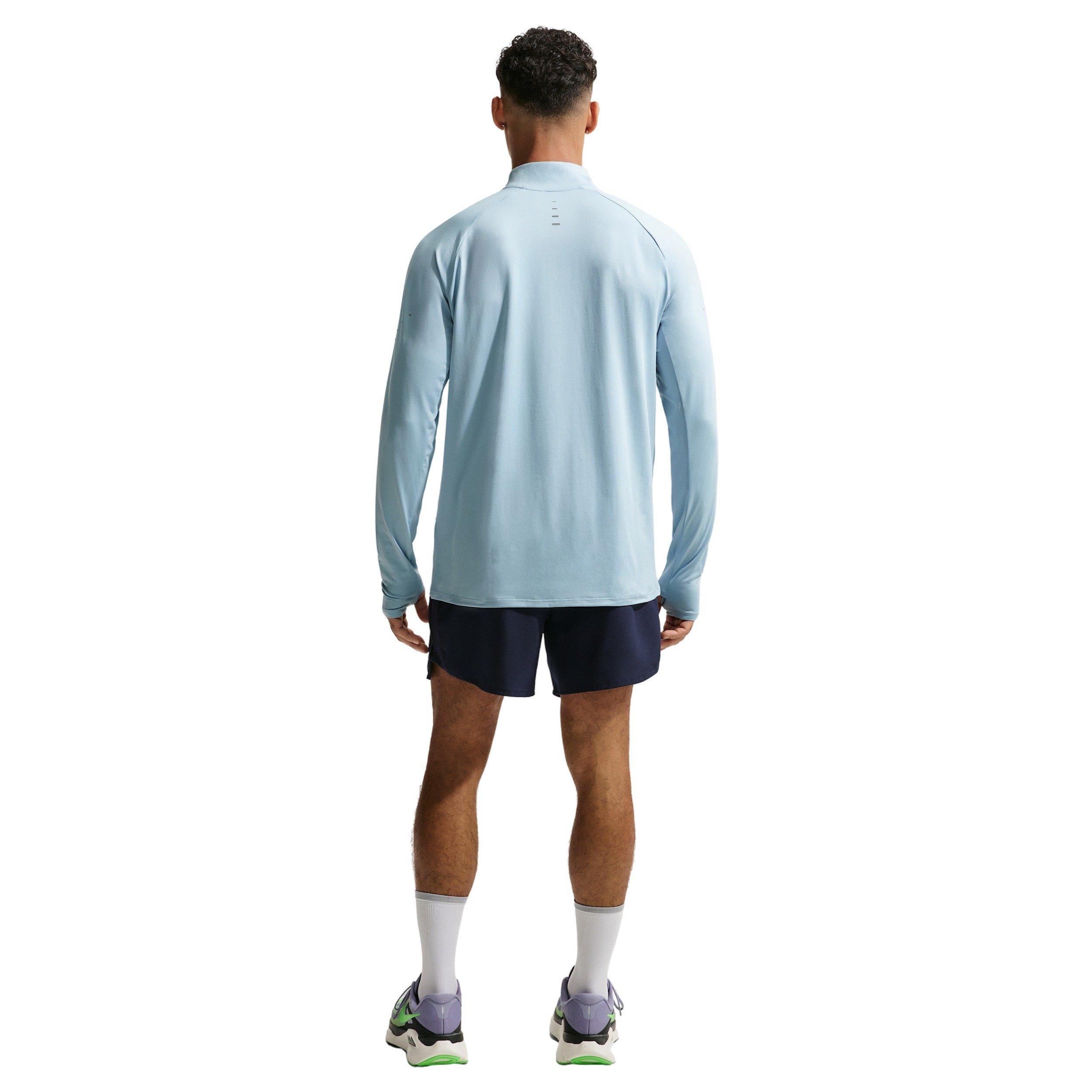 Nike Men's Stride Dri-FIT 1/4-Zip Running Top - BLUE Thumbnail View 5