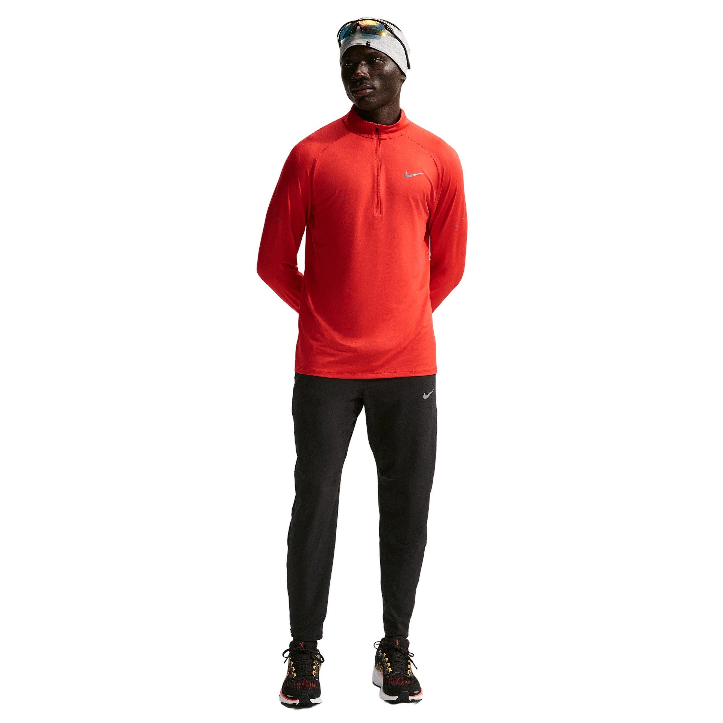 Nike Men's Stride Dri-FIT 1/4-Zip Running Top - RED Thumbnail View 4