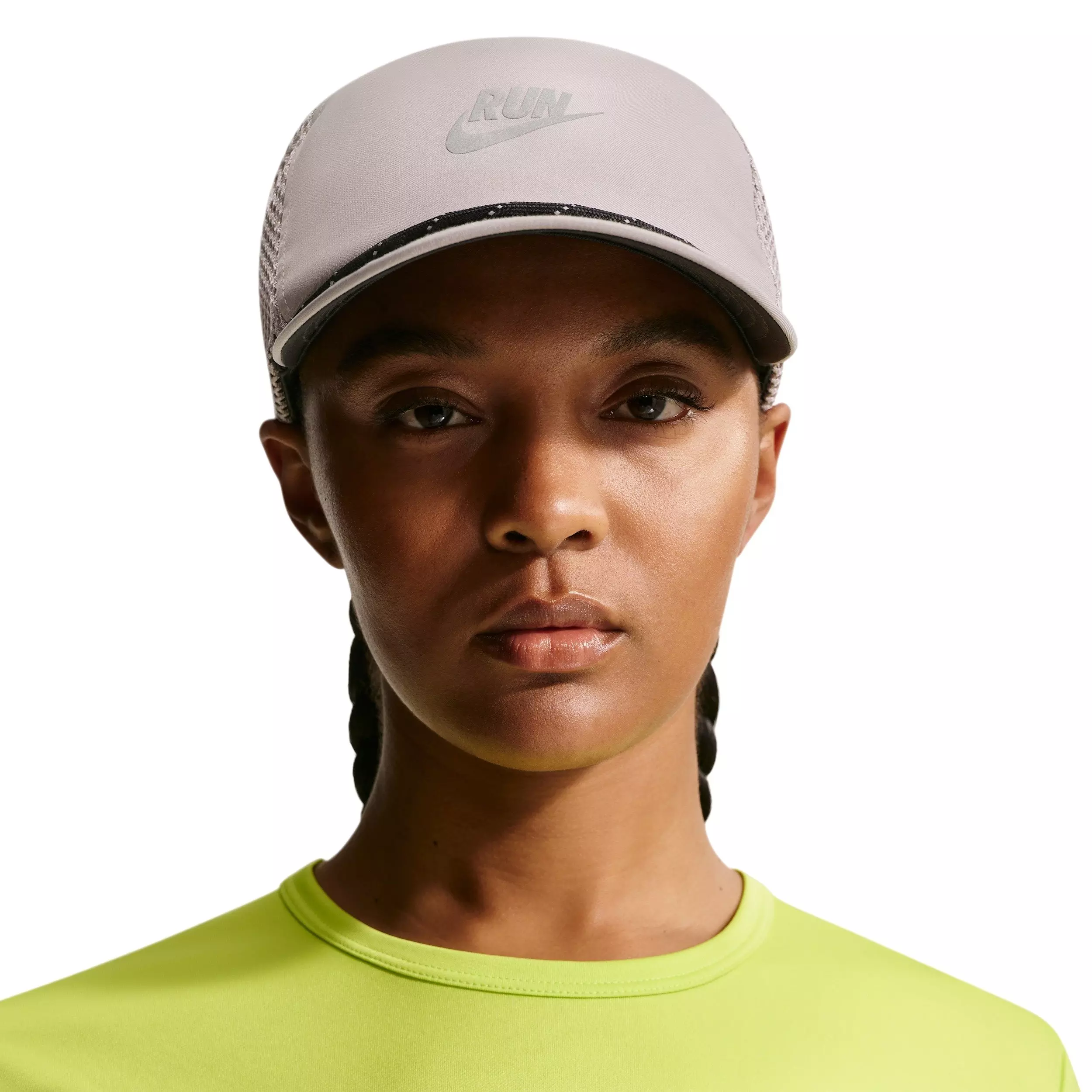 Nike Pro Dri-FIT Unstructured Swoosh Run Hat - GREY