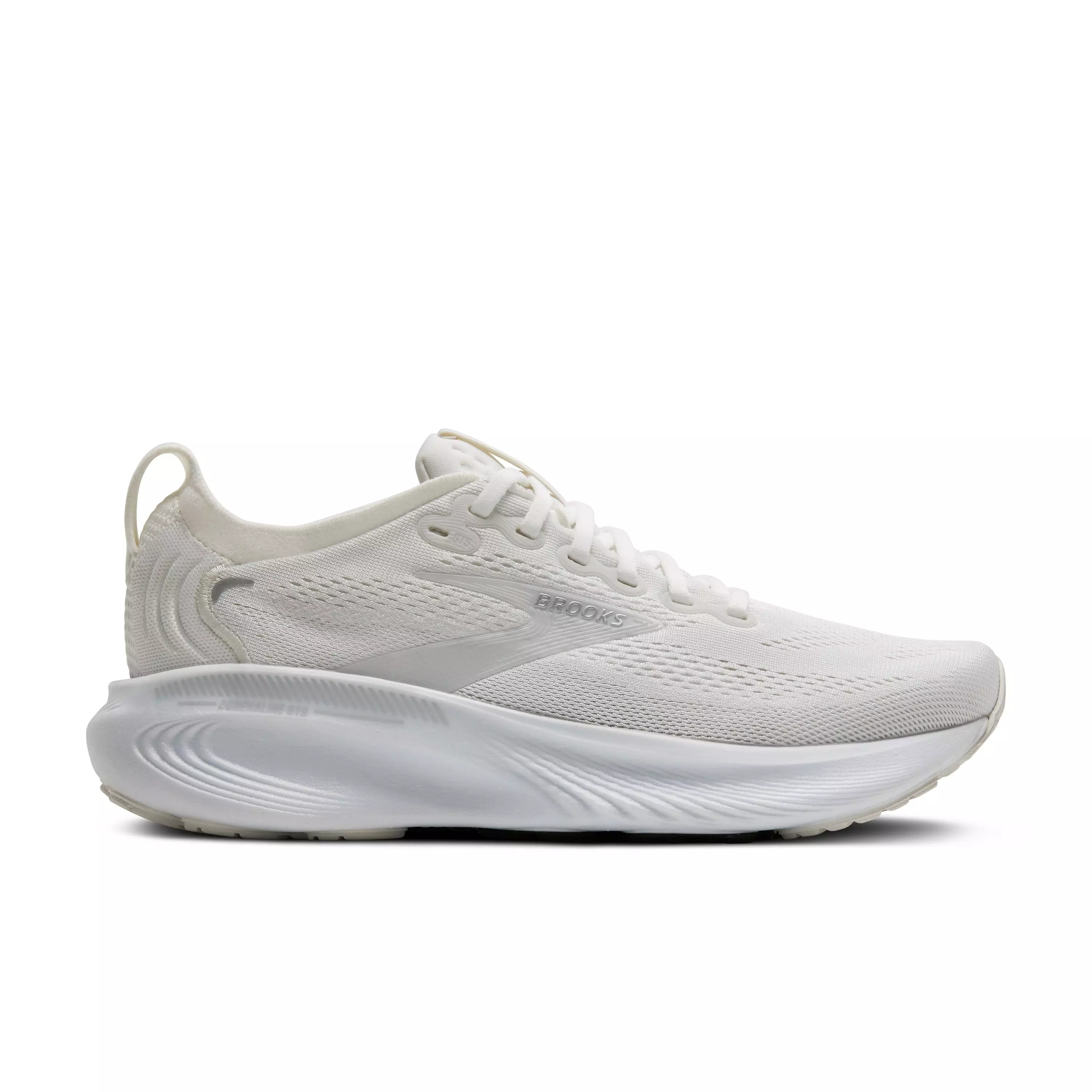 Brooks Adrenaline GTS 25 "White/White/Silver" Women's Wide Running Shoe - WHITE/WHITE/SILVER