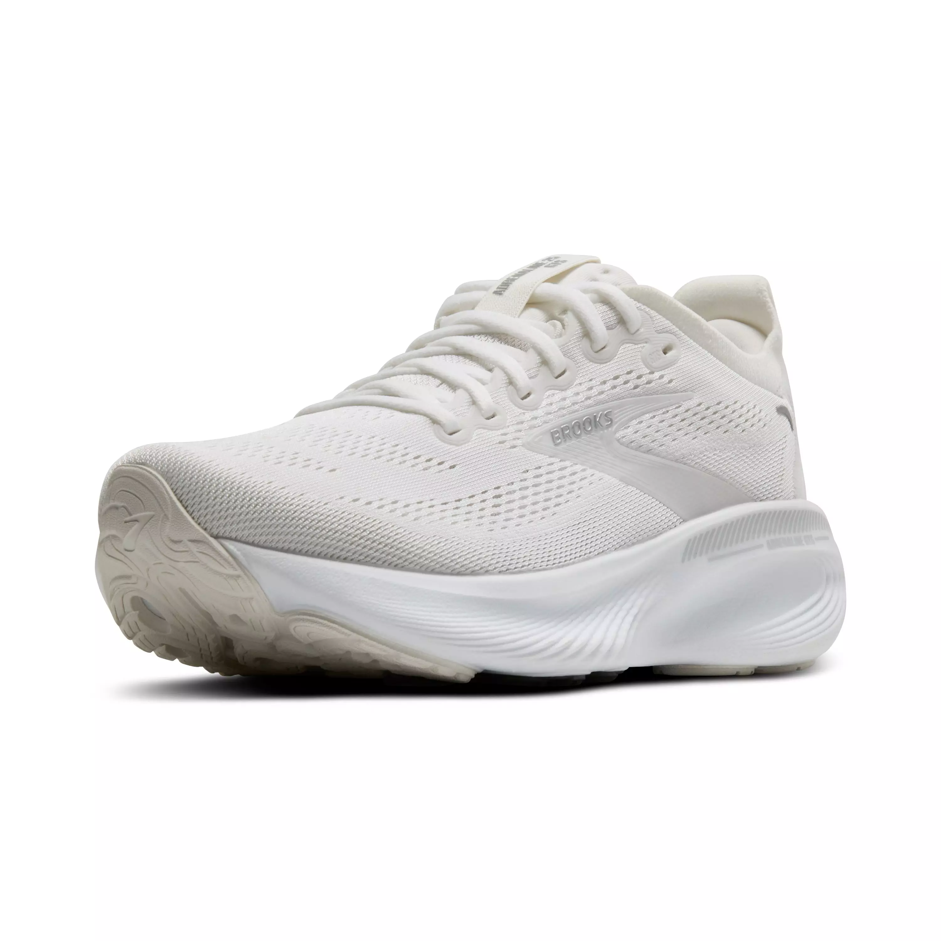 Brooks Adrenaline GTS 25 "White/White/Silver" Women's Wide Running Shoe - WHITE/WHITE/SILVER