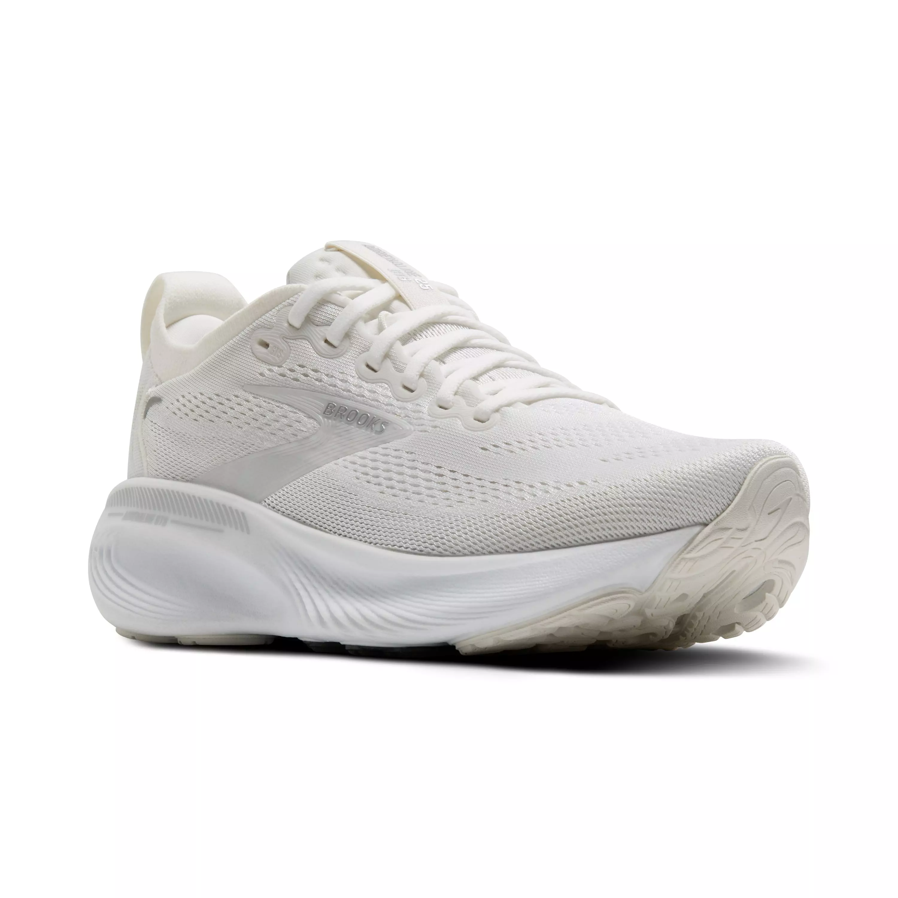 Brooks Adrenaline GTS 25 "White/White/Silver" Women's Wide Running Shoe - WHITE/WHITE/SILVER