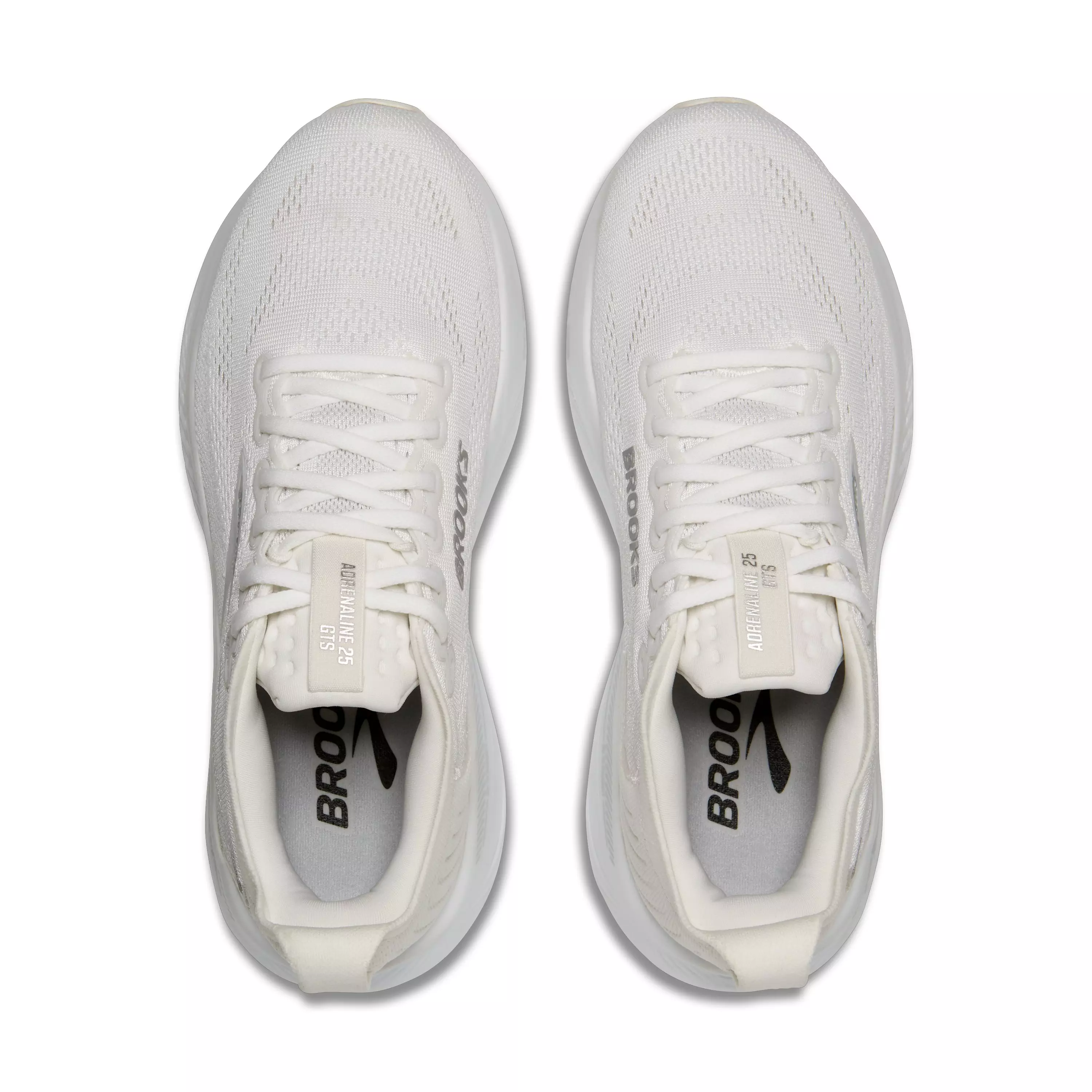 Brooks Adrenaline GTS 25 "White/White/Silver" Women's Wide Running Shoe - WHITE/WHITE/SILVER