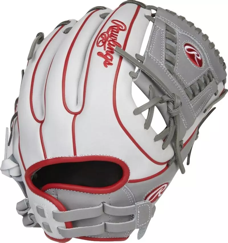 Rawlings Heart of the Hide 12" Fastpitch Softball Glove RHT - WHITE/GREY