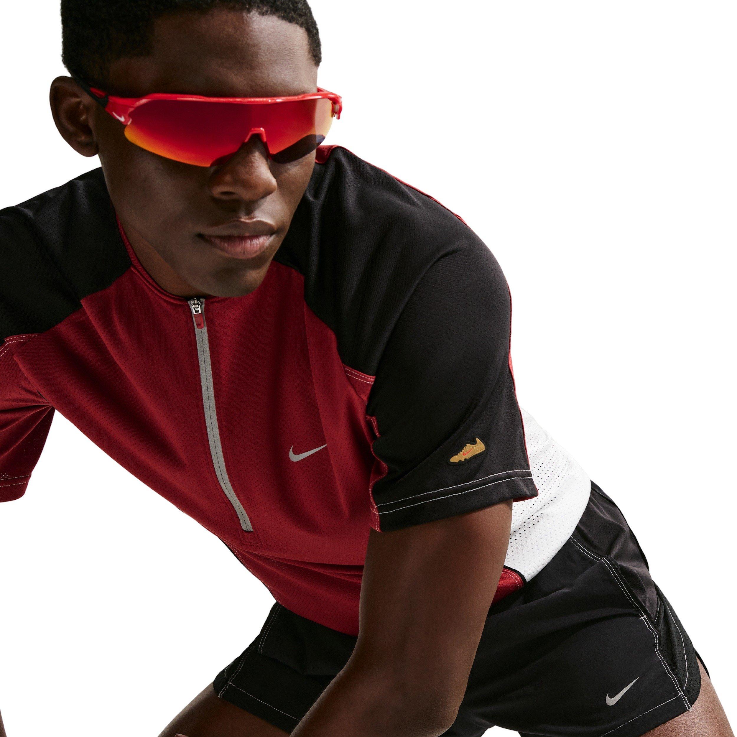 Nike Men's Retro Dri-FIT 4" Brief-Lined Running Shorts - BLACK Thumbnail View 3