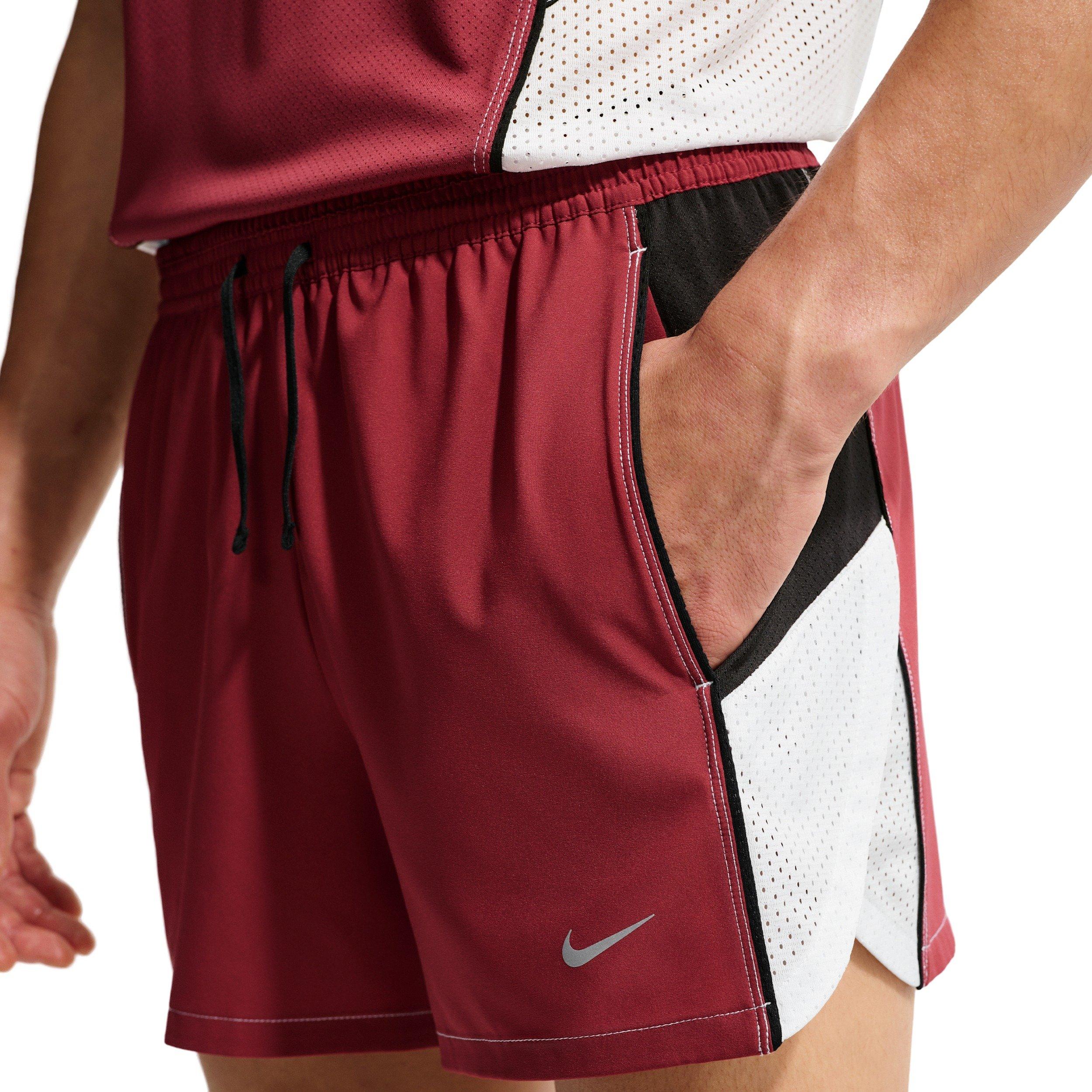 Nike Men's Retro Dri-FIT 4" Brief-Lined Running Shorts - CRIMSON Thumbnail View 1