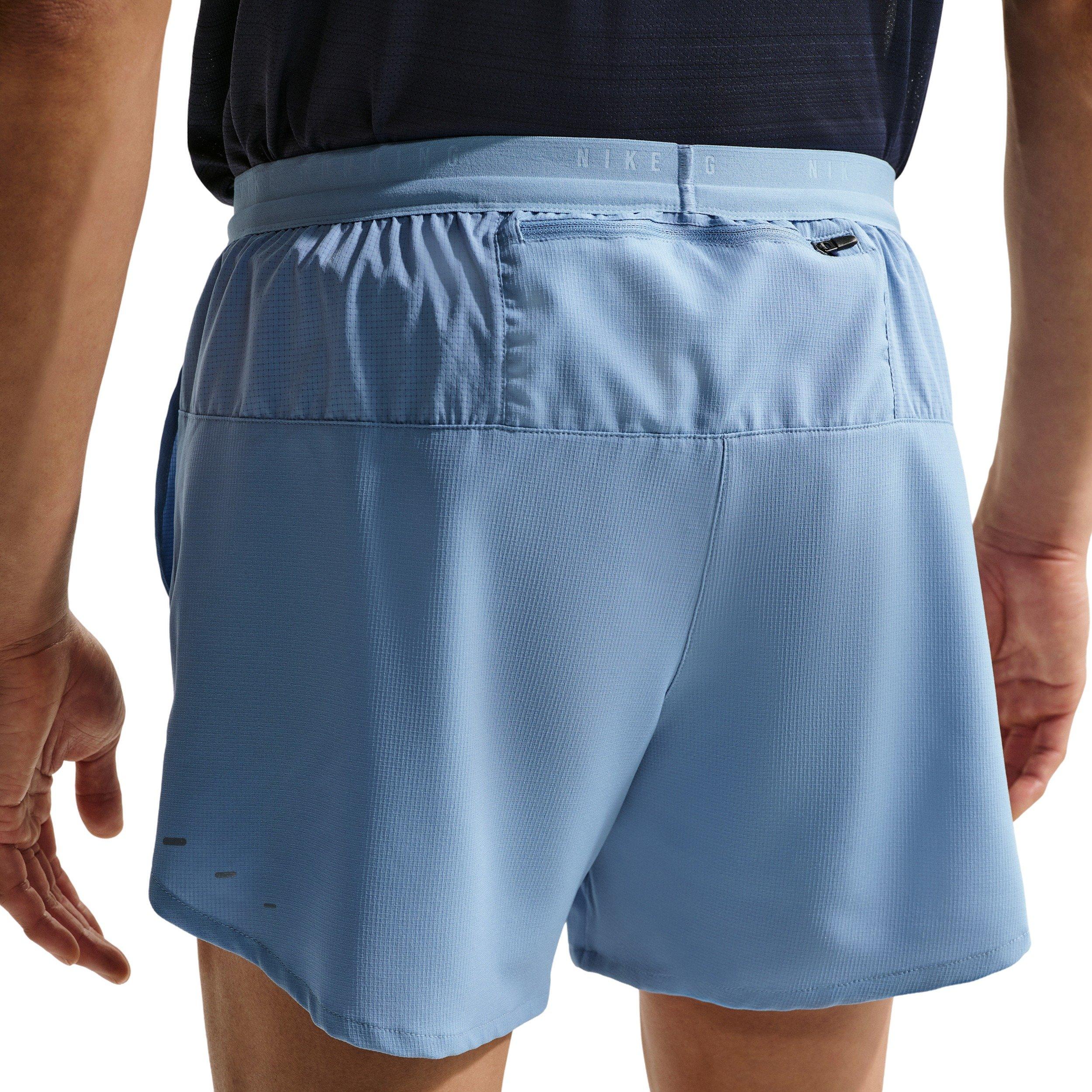 Nike Men's Stride Dri-FIT 5" 2-in-1 Running Shorts - BLUE Thumbnail View 2