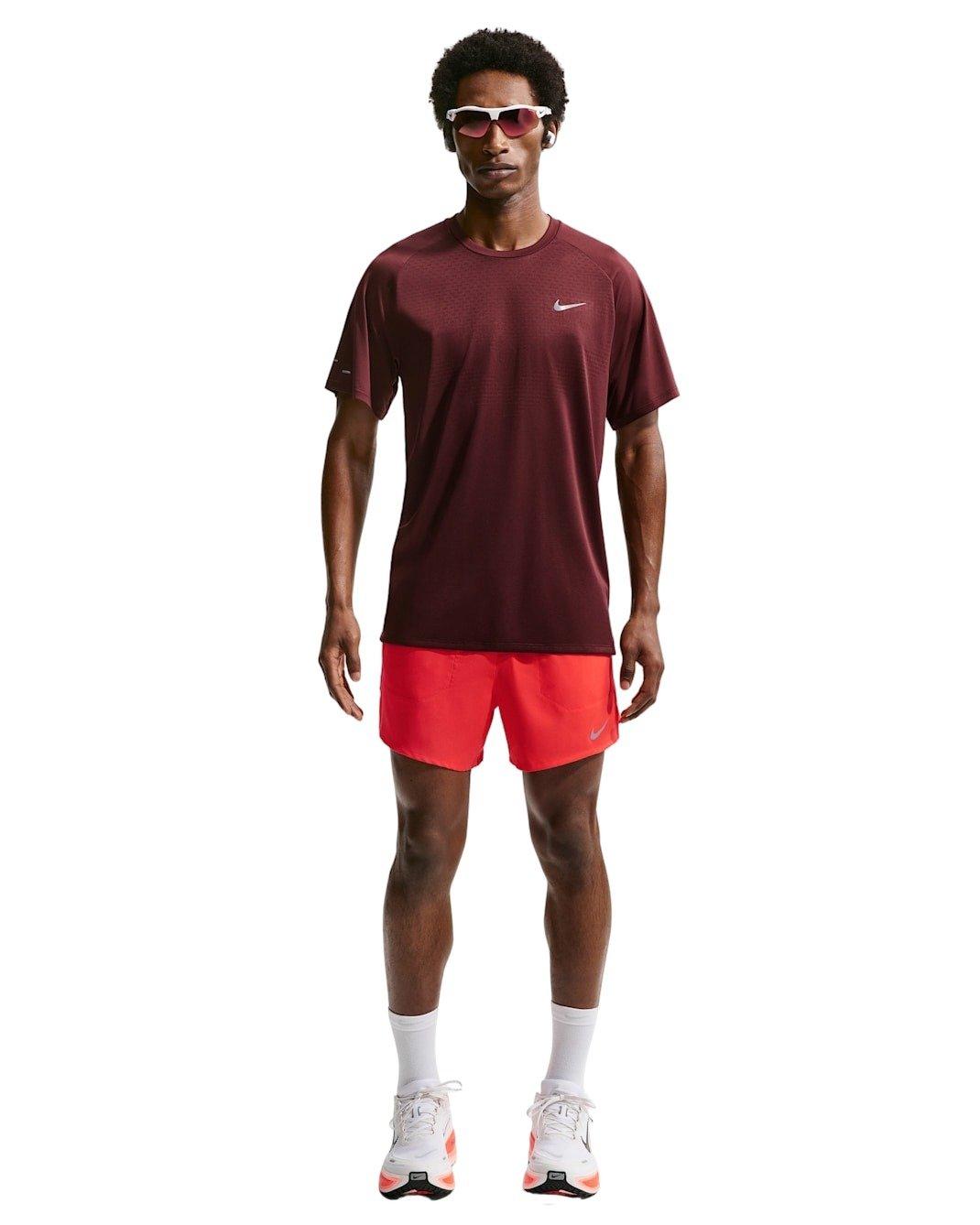 Nike Men's Stride Dri-FIT 5" 2-in-1 Running Shorts - RED Thumbnail View 5