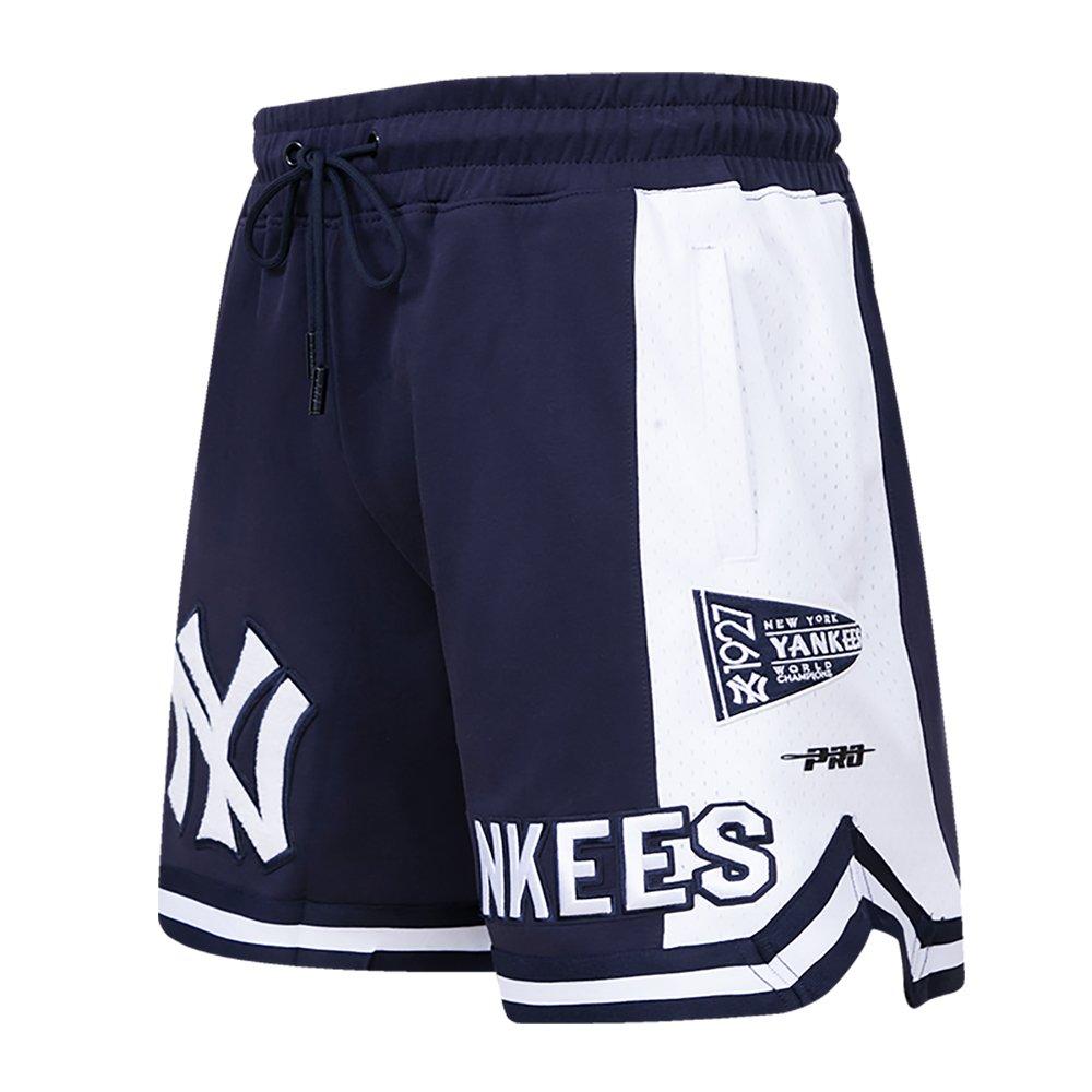 Pro Standard Men's MLB New York Yankees Retro Classic Double-Knit 2.0 Shorts - Navy - NAVY Thumbnail View 3