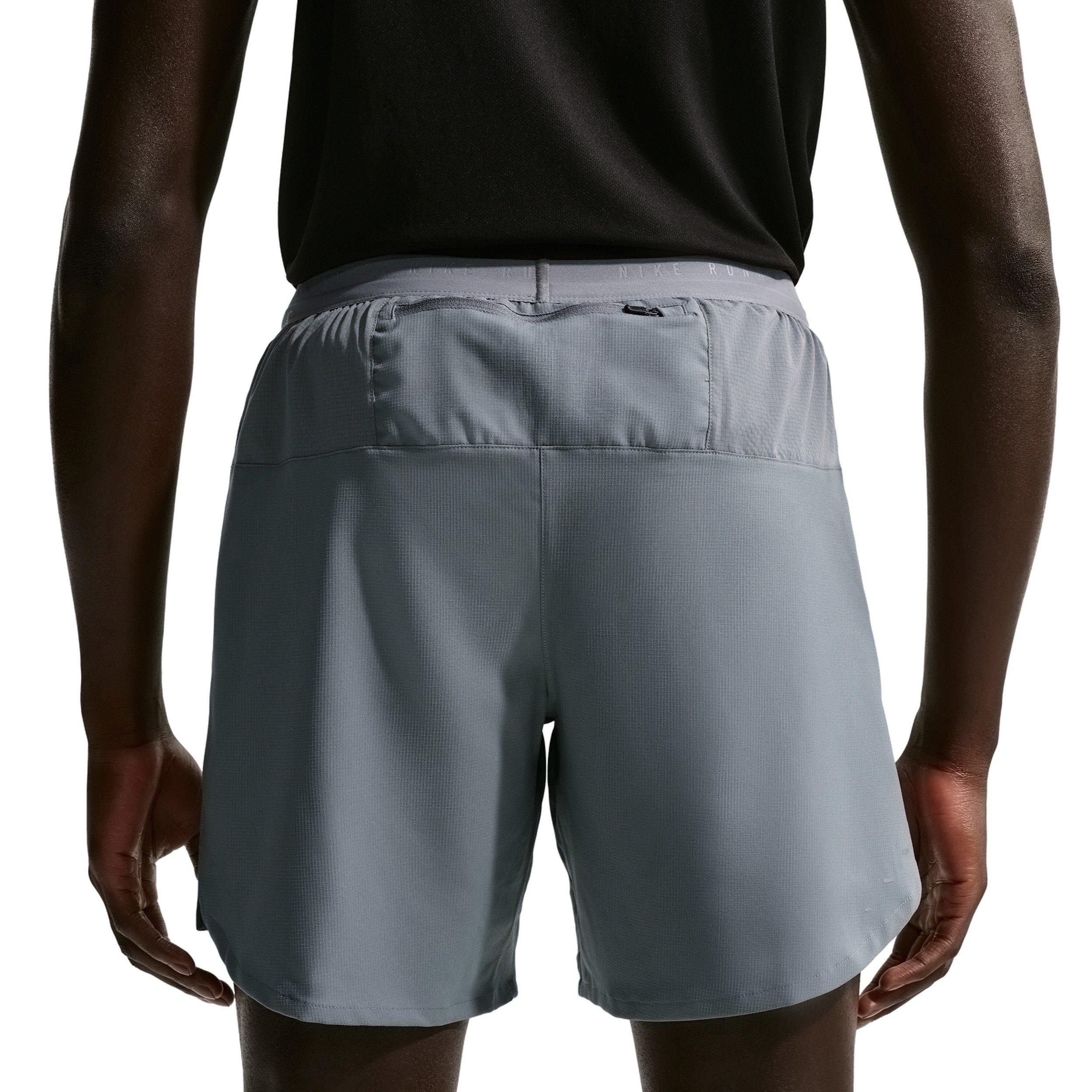 Nike Men's Stride Dri-FIT 7" 2-in-1 Running Shorts - GREY Thumbnail View 2