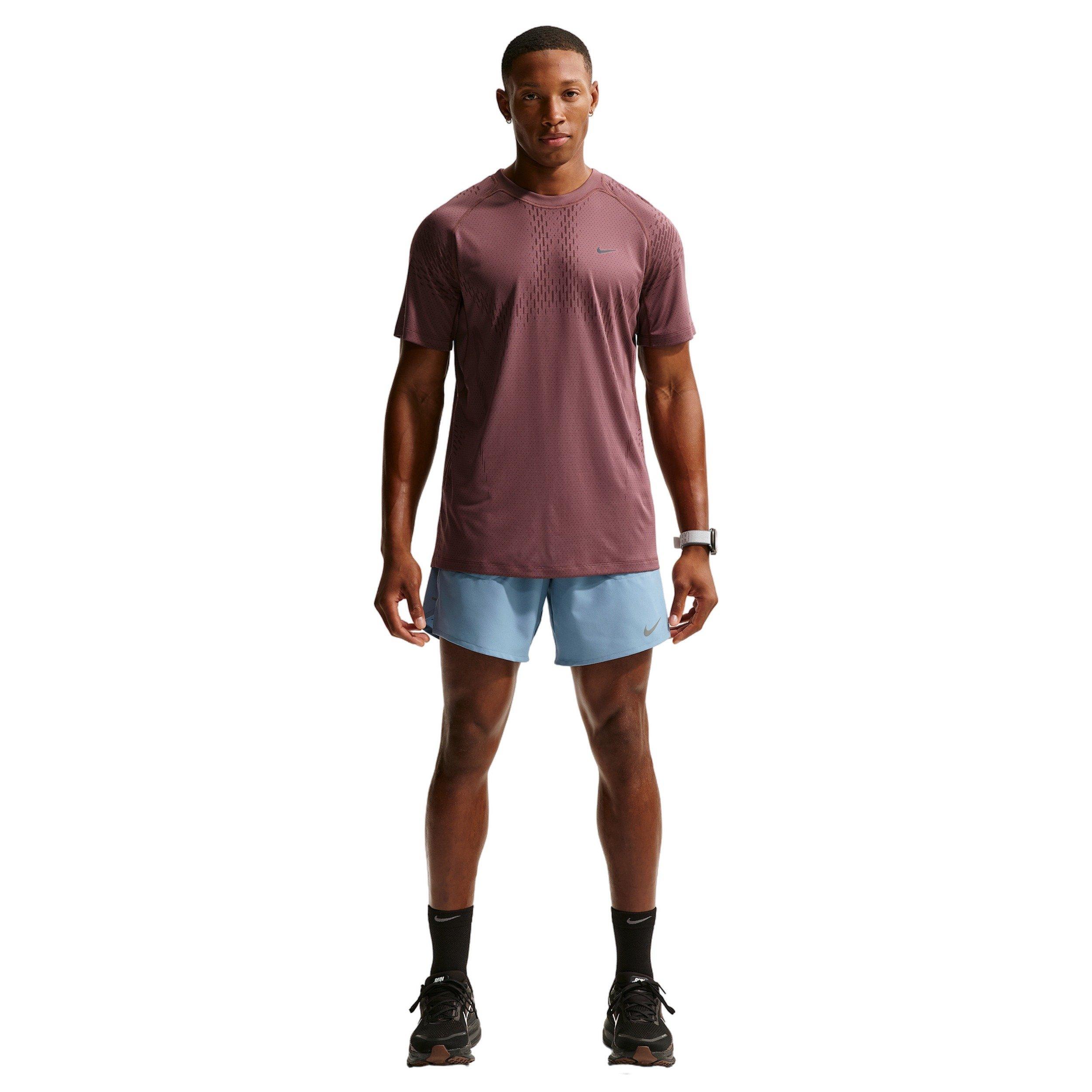 Nike Men's Stride Dri-FIT 7" 2-in-1 Running Shorts - BLUE Thumbnail View 4