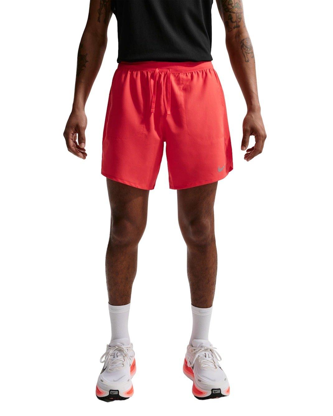 Nike Men's Stride Dri-FIT 7" 2-in-1 Running Shorts - RED Thumbnail View 1