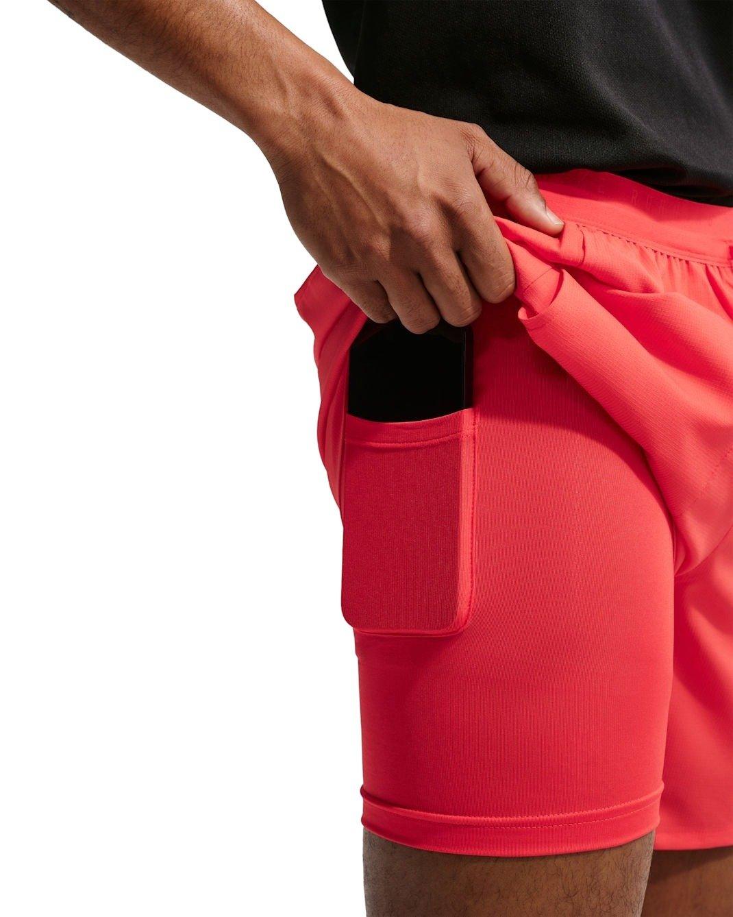 Nike Men's Stride Dri-FIT 7" 2-in-1 Running Shorts - RED Thumbnail View 3