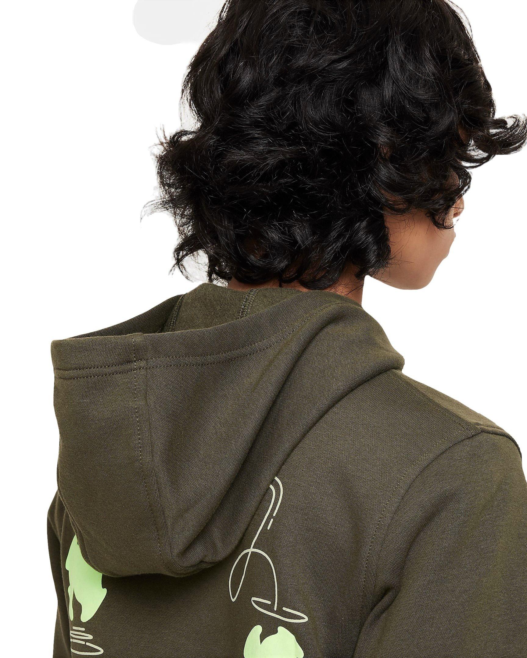 Nike Sportswear Club+ Big Kids' Green Pullover