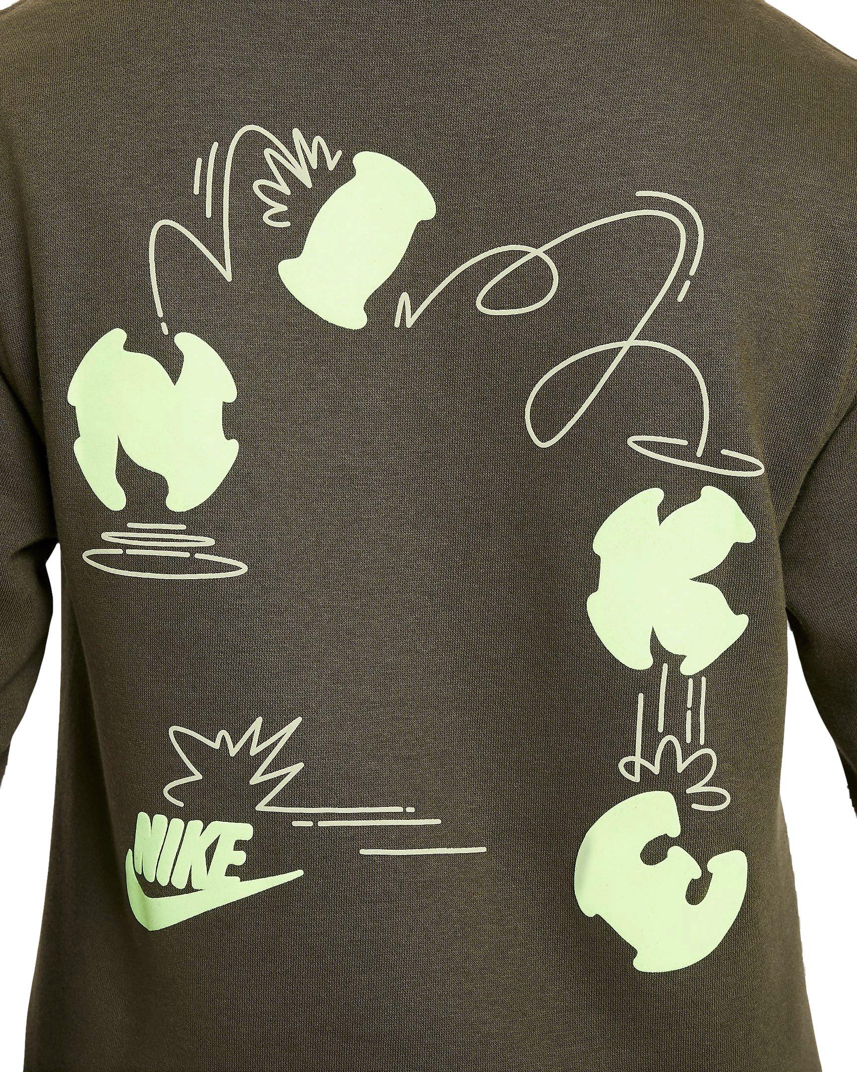 Nike Sportswear Club+ Big Kids' Green Pullover