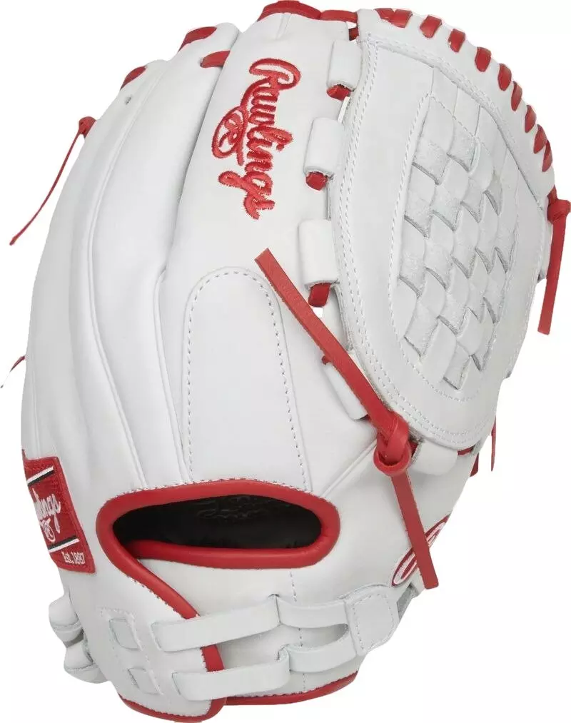 Rawlings Liberty Advanced 12.5" Softball Glove RHT - WHITE/RED