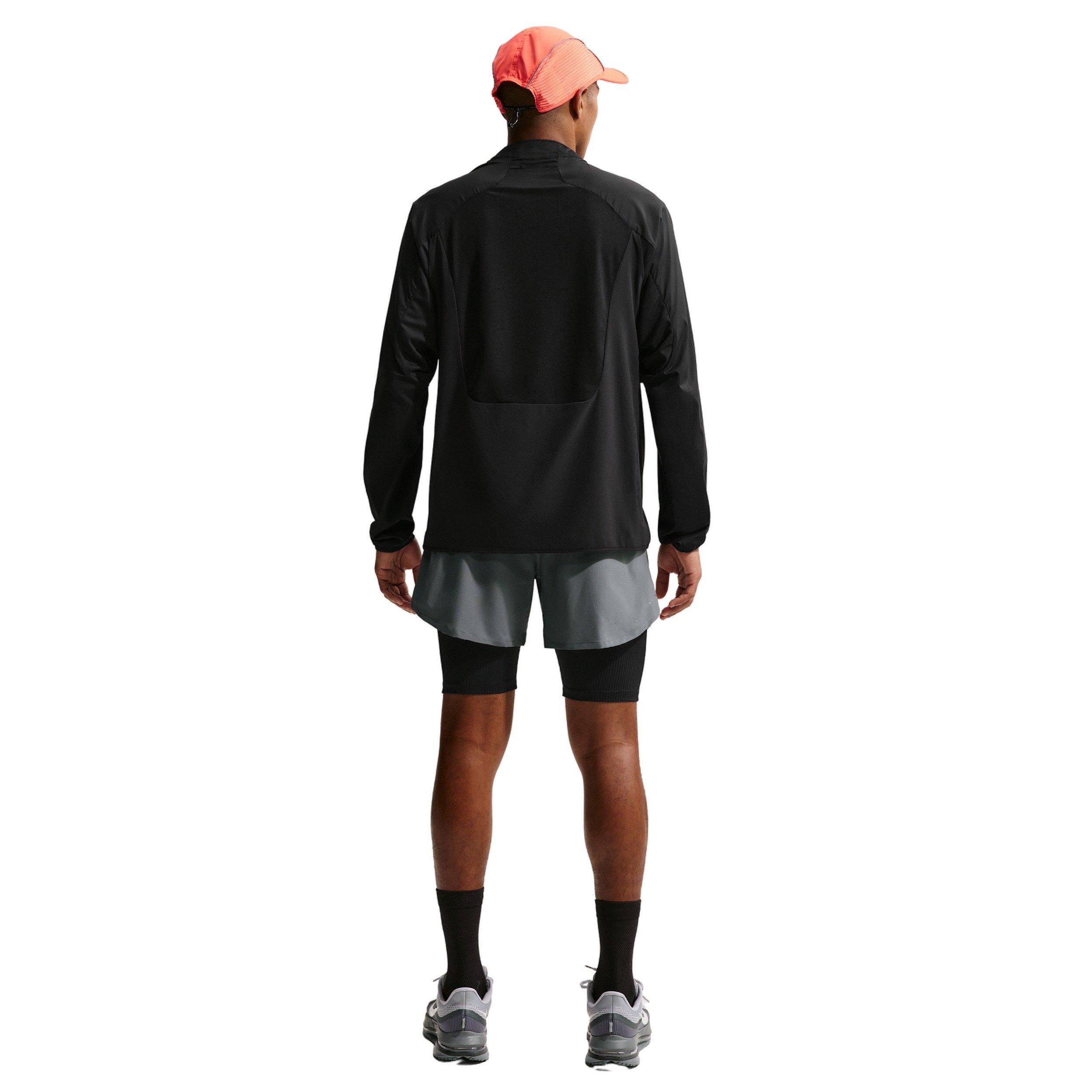 Nike Men's Stride Dri-FIT 5" Brief-Lined Running Shorts - GREY Thumbnail View 5