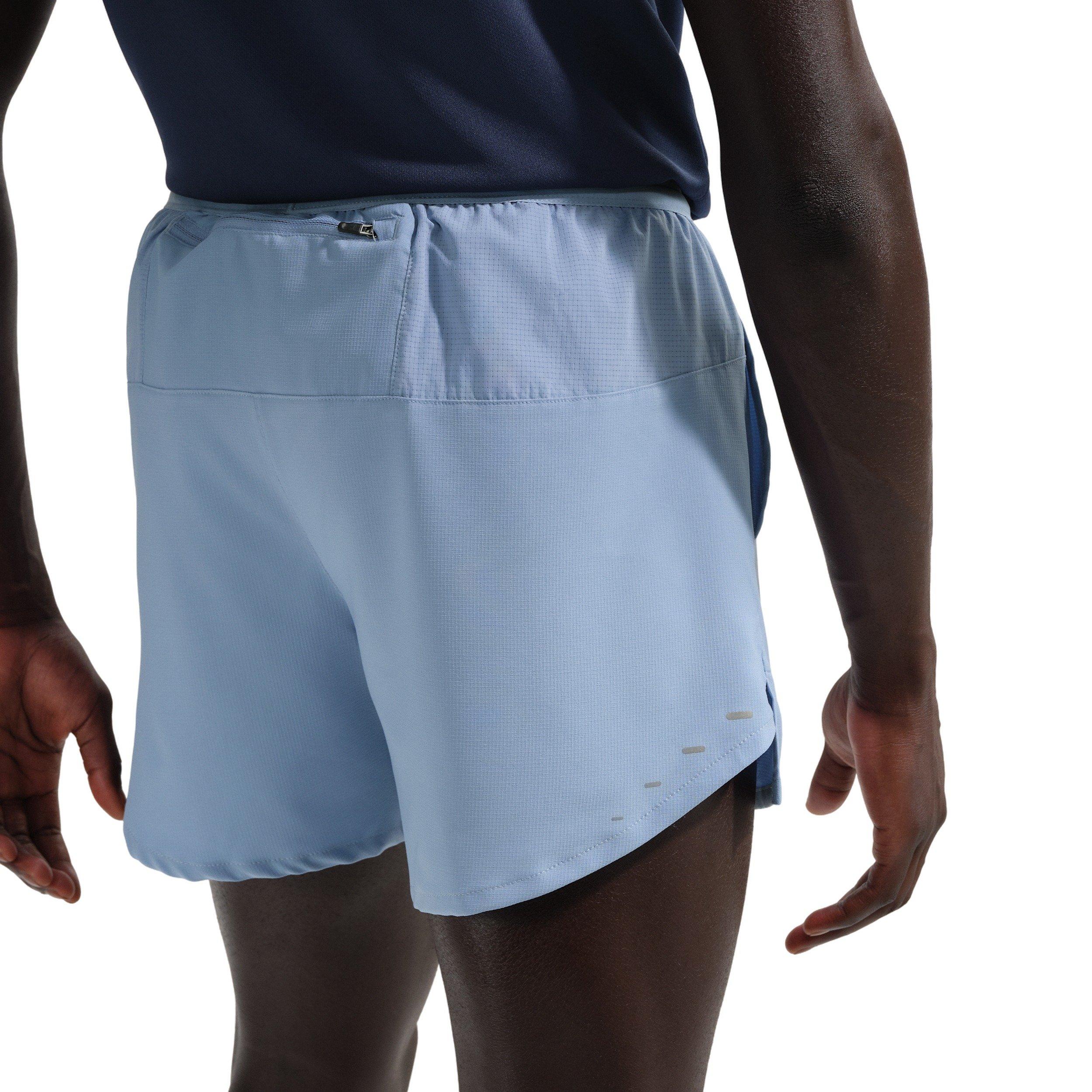 Nike Men's Stride Dri-FIT 5" Brief-Lined Running Shorts - BLUE Thumbnail View 2