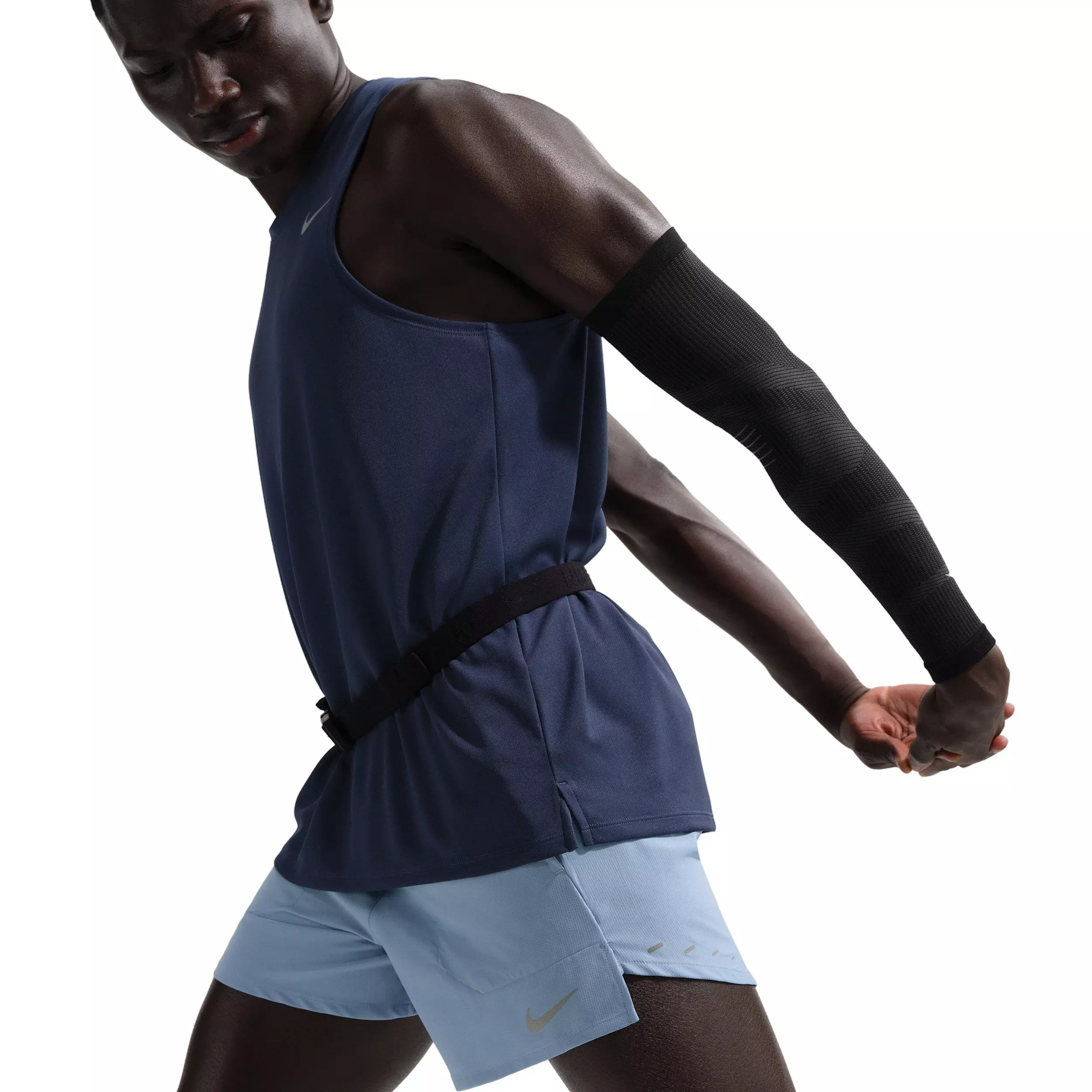 Nike Men's Stride Dri-FIT 5" Brief-Lined Running Shorts - BLUE