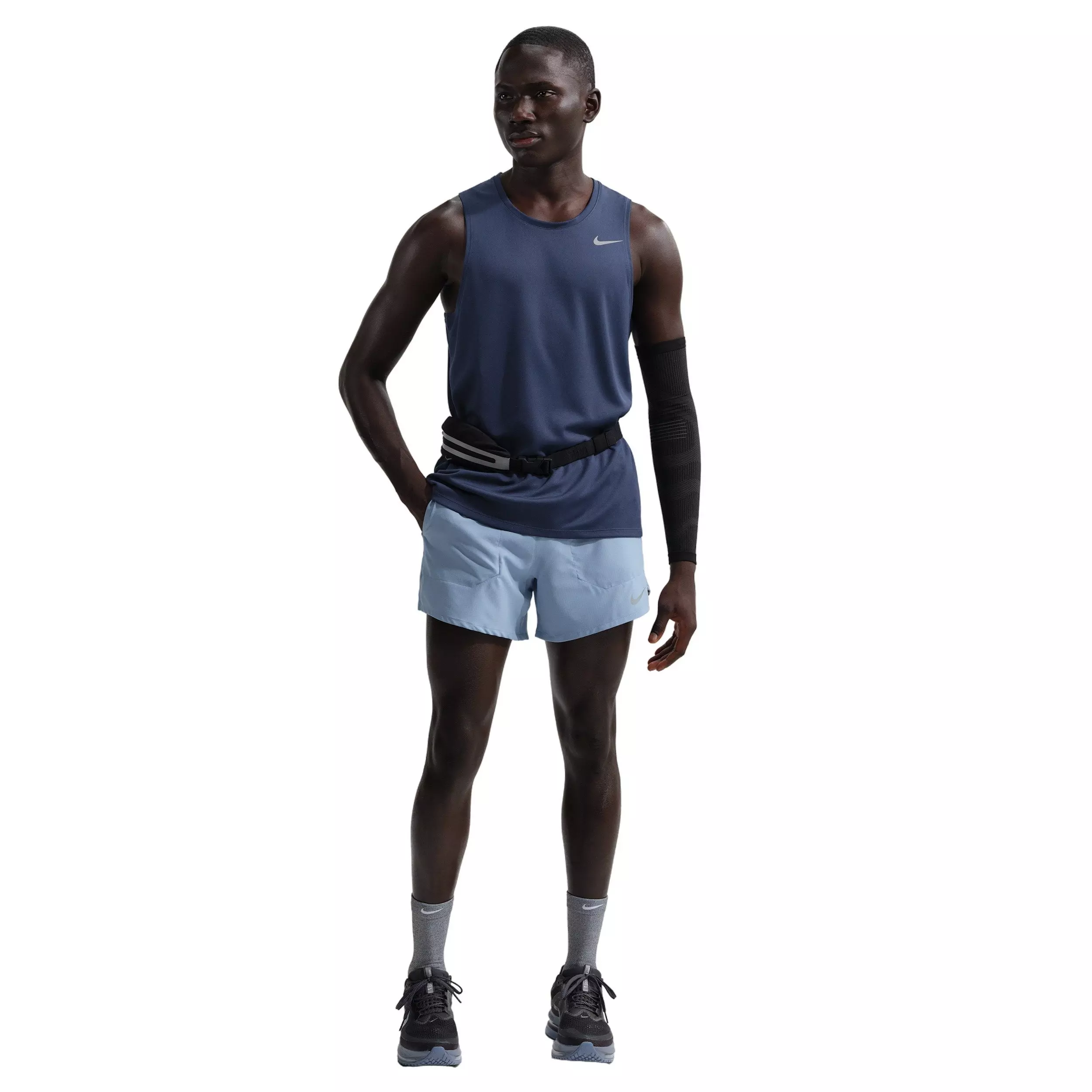 Nike Men's Stride Dri-FIT 5" Brief-Lined Running Shorts - BLUE