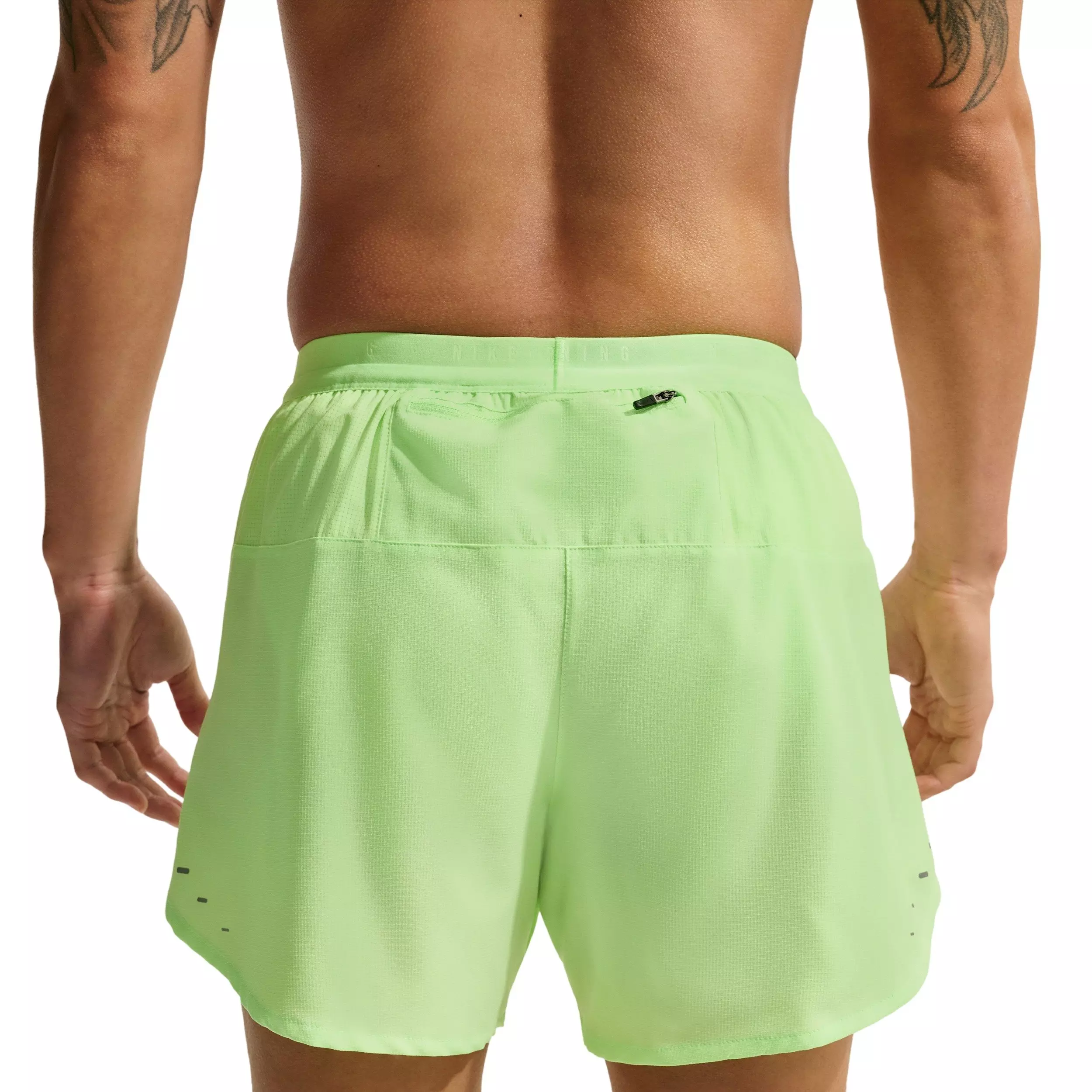 Nike Men's Stride Dri-FIT 5" Brief-Lined Running Shorts - LIME GREEN