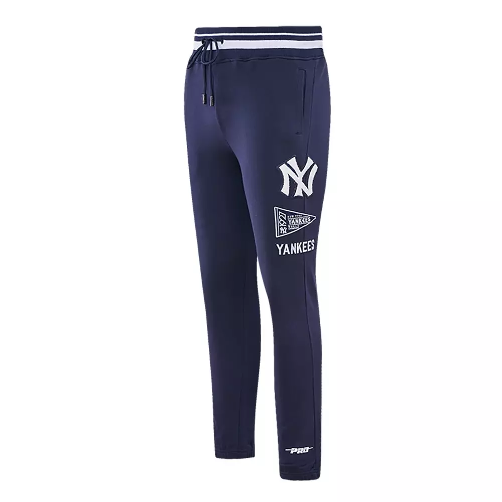 Pro Standard Men's MLB New York Yankees Retro Classic Fleece Sweatpants - Navy - NAVY