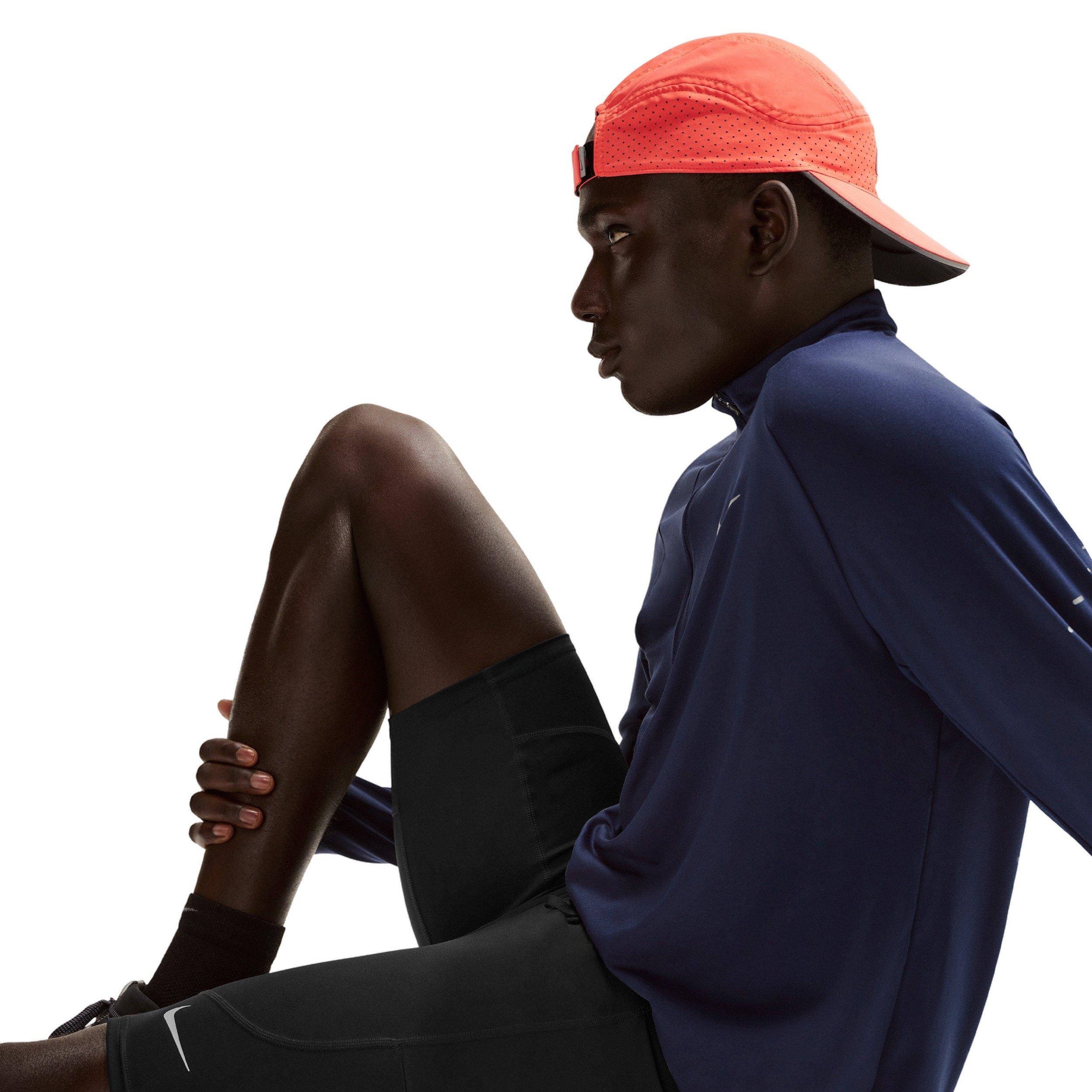 Nike Men's Stride Dri-FIT 1/2-Length Running Tights Shorts - BLACK Thumbnail View 3