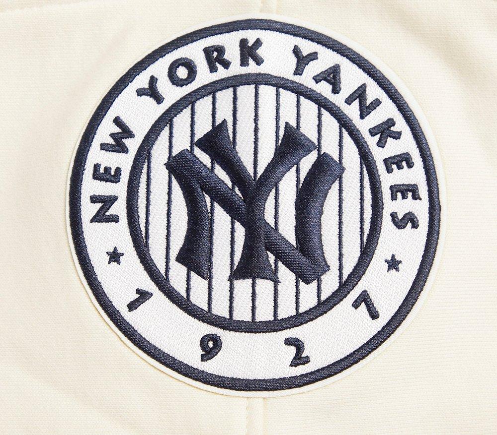 Pro Standard Men's MLB New York Yankees Retro Classic Fleece Pullover Hoodie - Eggshell/Navy - EGGSHELL/NAVY Thumbnail View 5