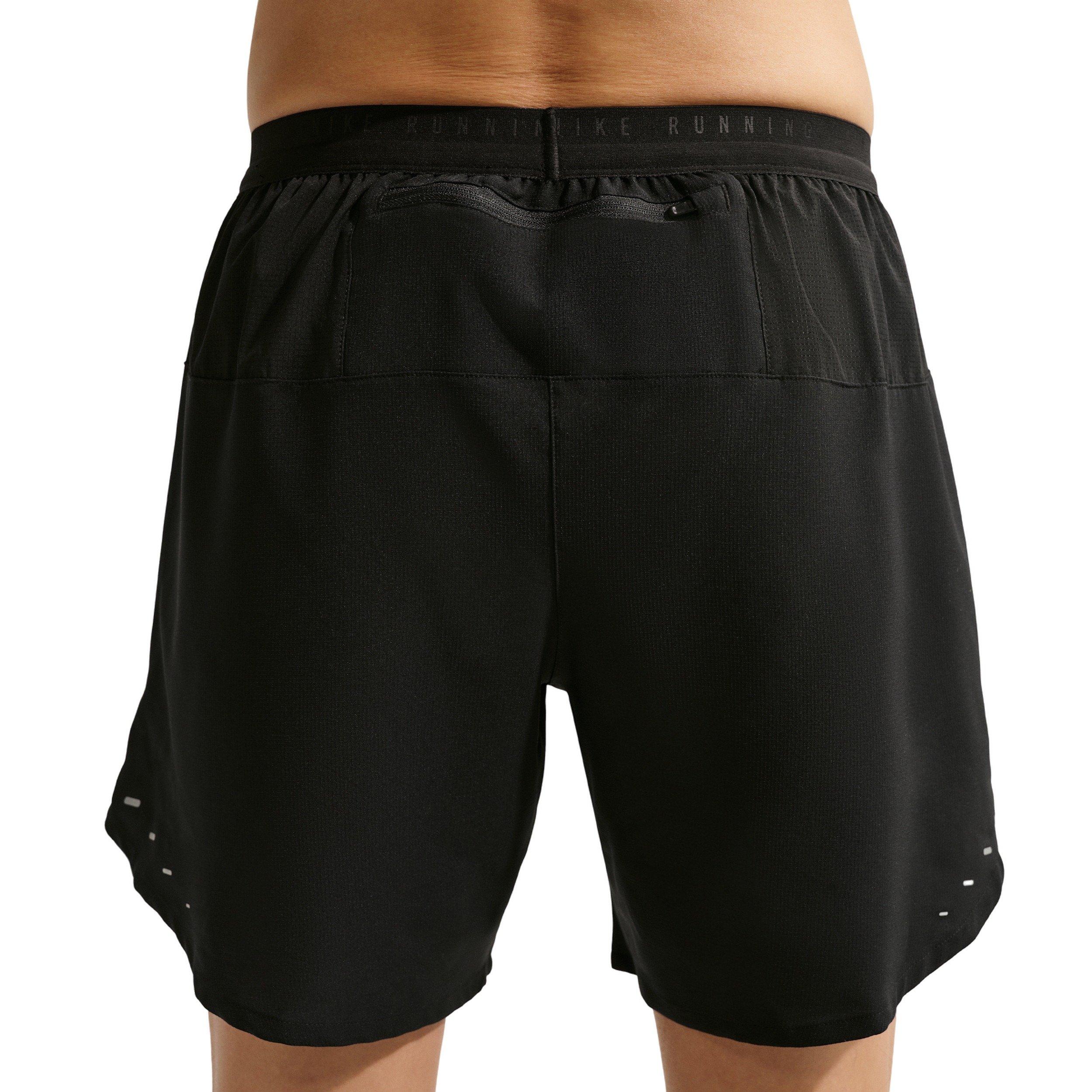 Nike Men's Stride Dri-FIT 7" brief-Lined Running Shorts - BLACK Thumbnail View 2