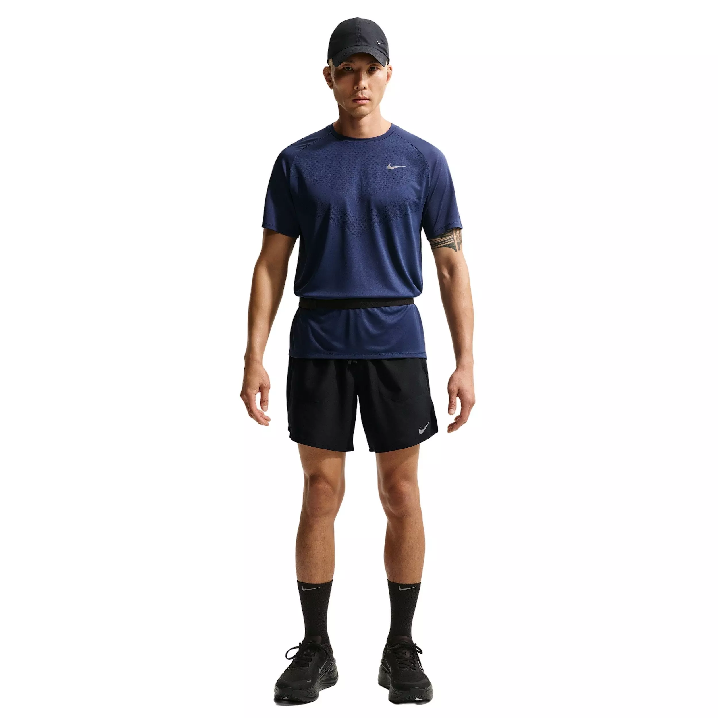 Nike Men's Stride Dri-FIT 7" Brief-Lined Running Shorts - Black - BLACK