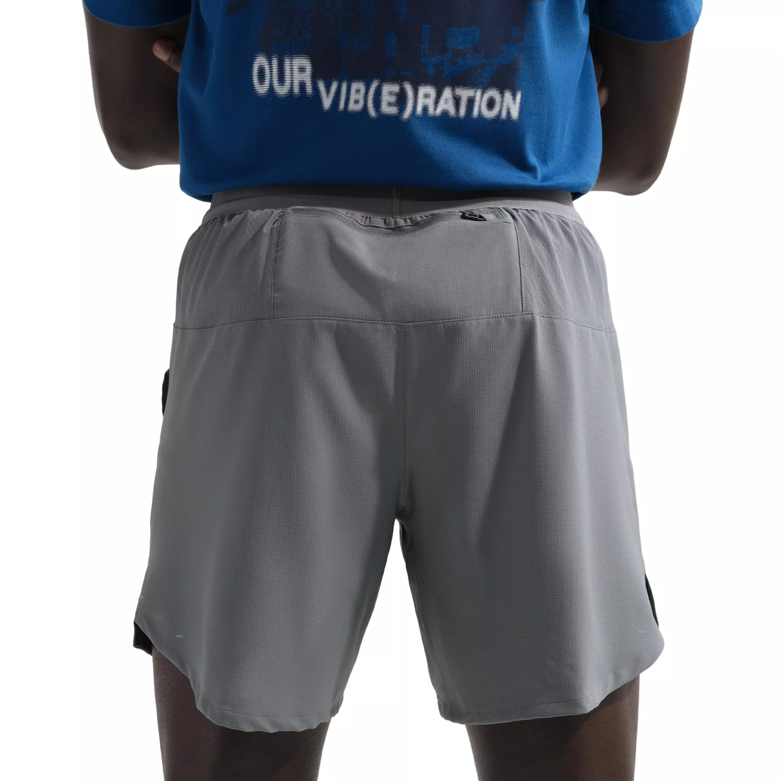 Nike Men's Stride Dri-FIT 7" brief-Lined Running Shorts - GREY