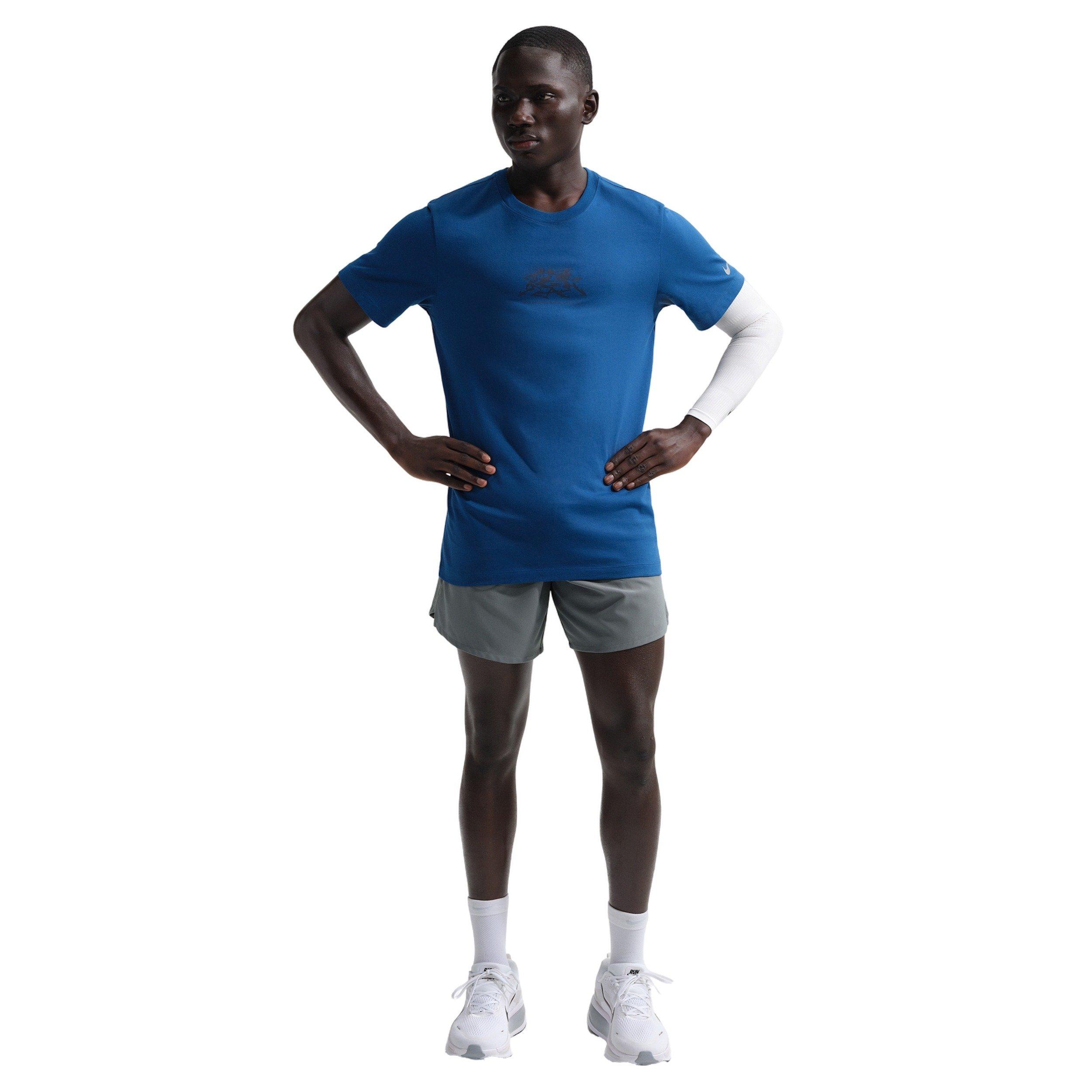 Nike Men's Stride Dri-FIT 7" brief-Lined Running Shorts - GREY Thumbnail View 3