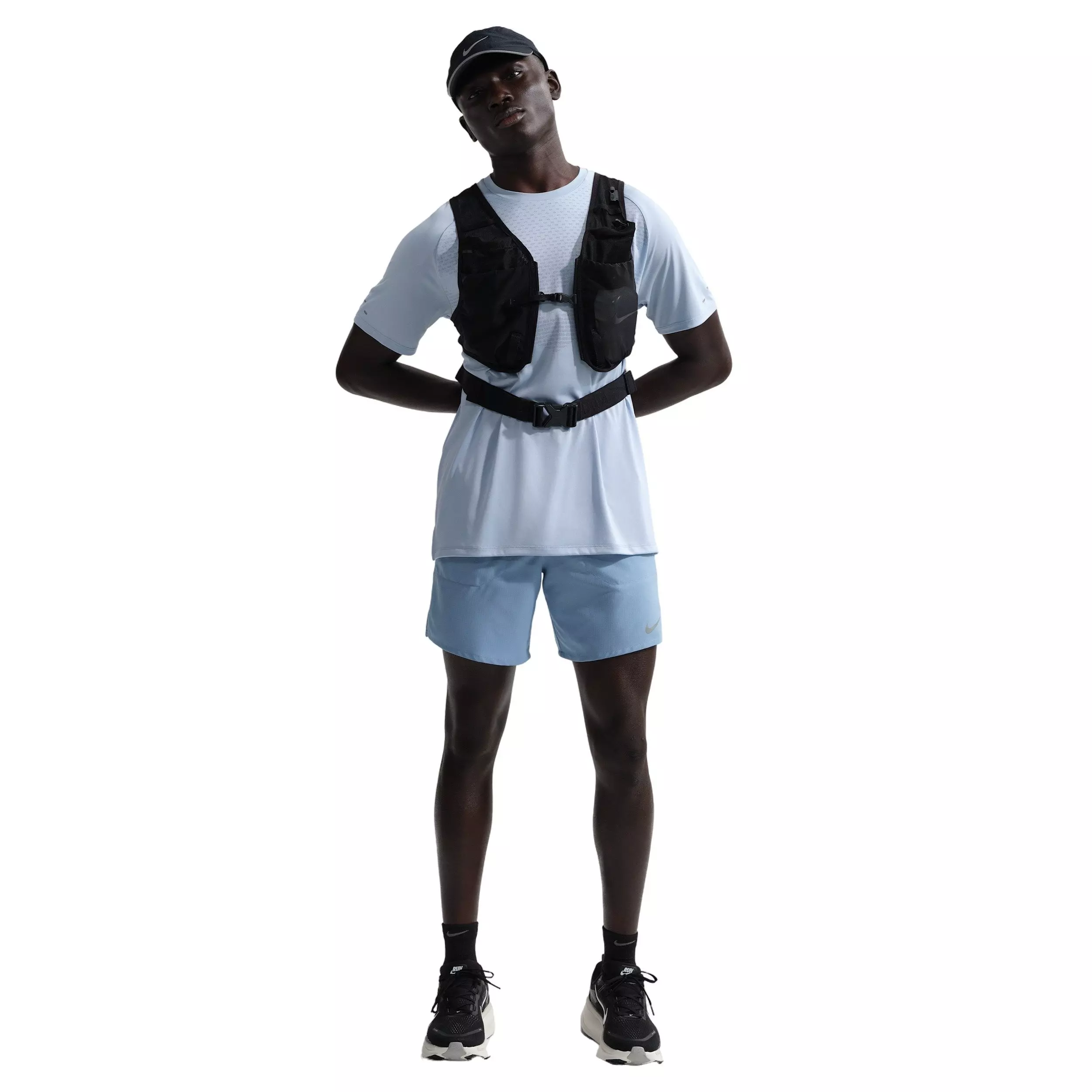 Nike Men's Stride Dri-FIT 7" brief-Lined Running Shorts - BLUE