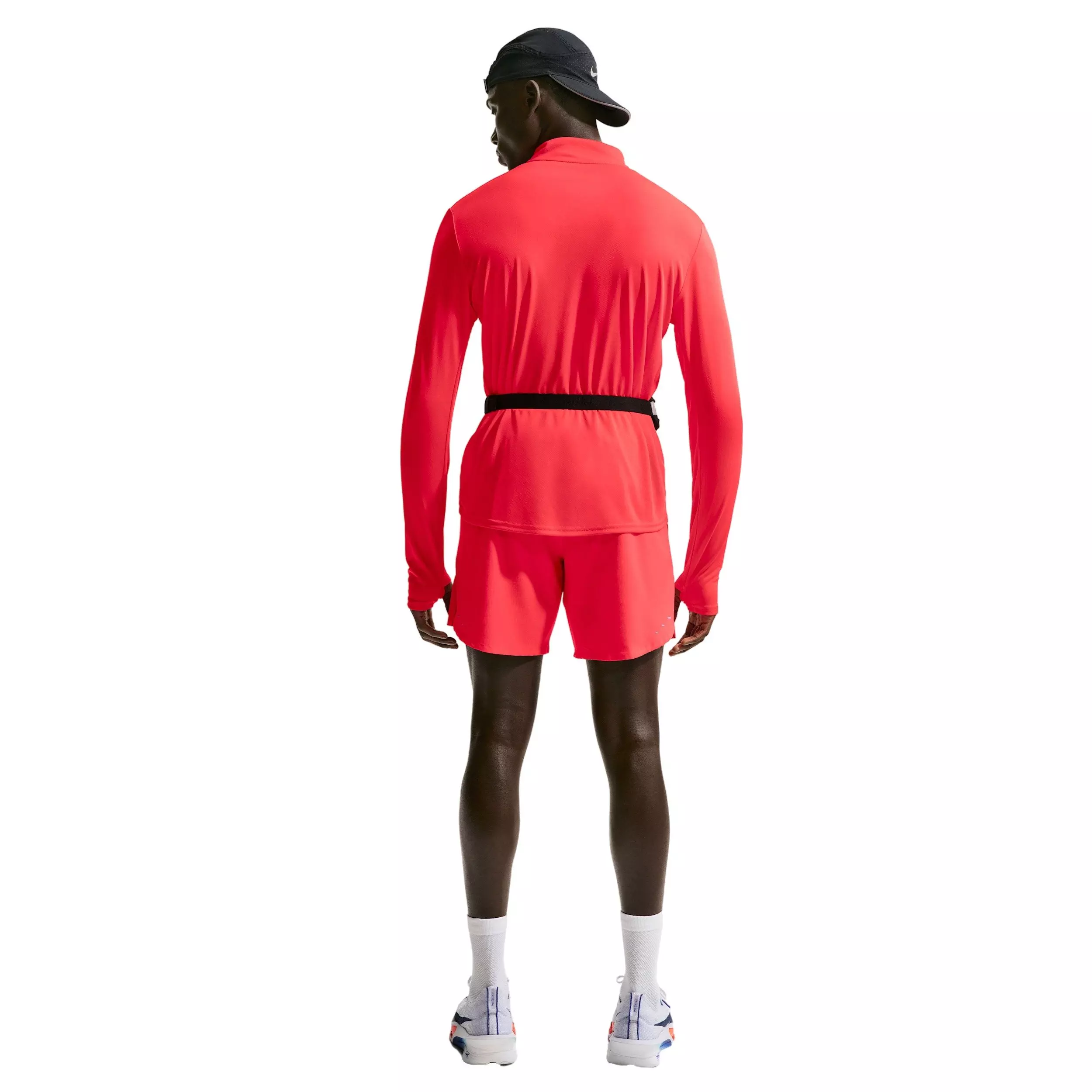 Nike Men's Stride Dri-FIT 7" Brief-Lined Running Shorts - Black - RED