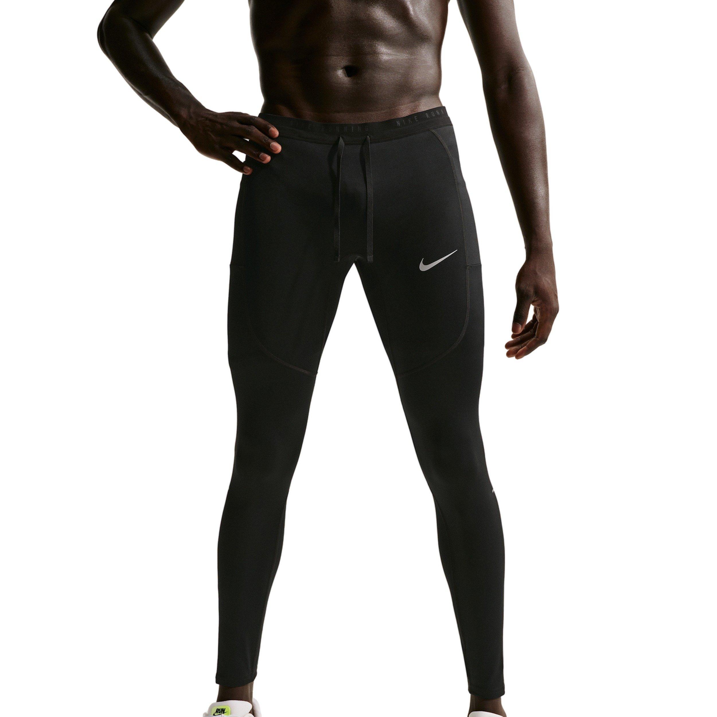 Nike Men's Stride Dri-FIT Running Leggings - Black - BLACK Thumbnail View 2