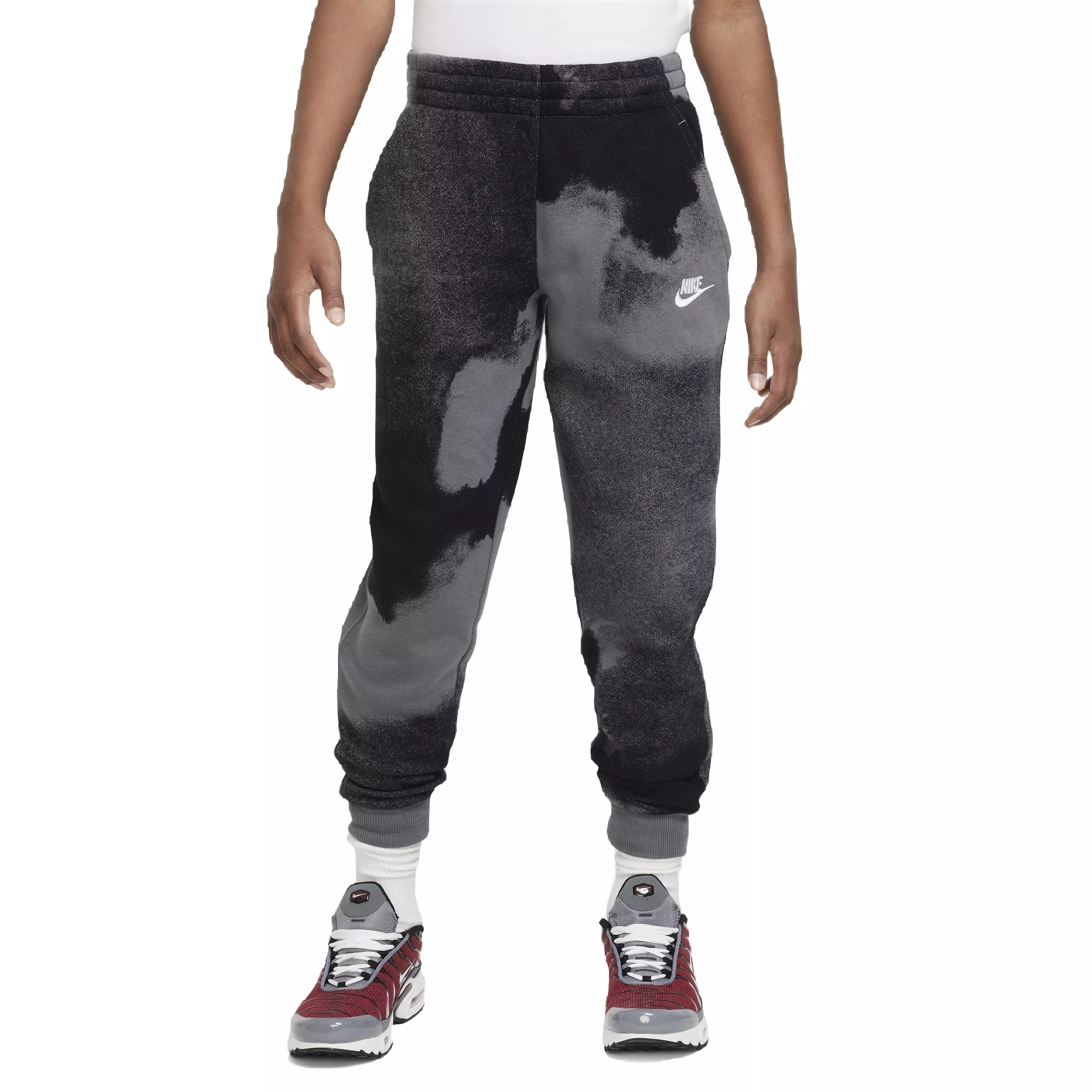 Nike Big Kids' Fleece Printed HBR Joggers - Black - BLACK