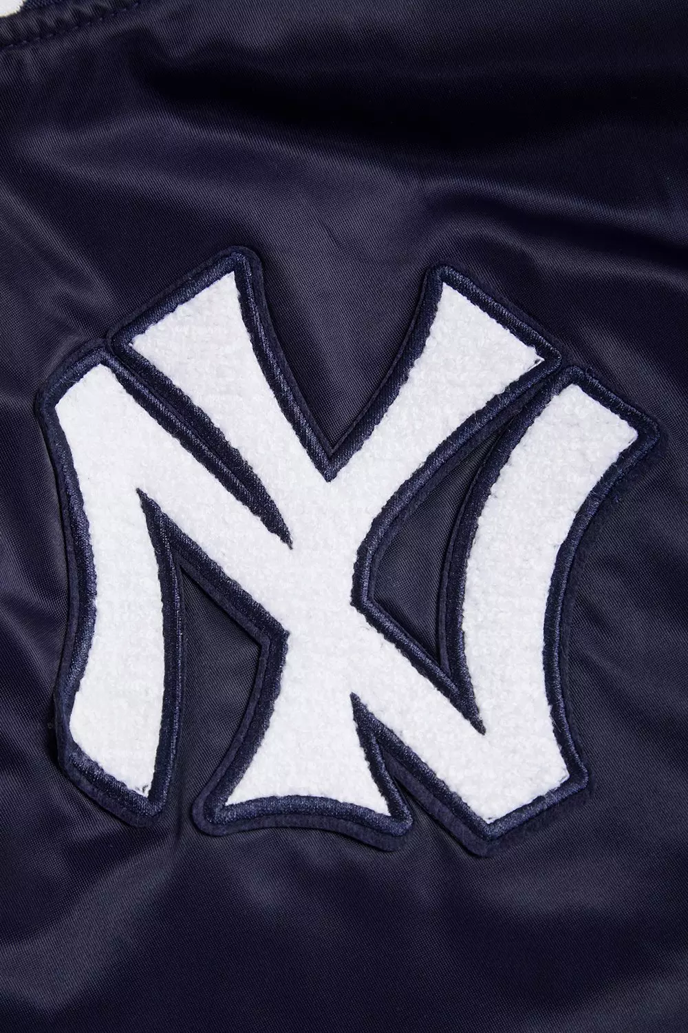 Pro Standard Men's MLB New York Yankees Retro Classic Rib Satin Jacket -Navy - NAVY