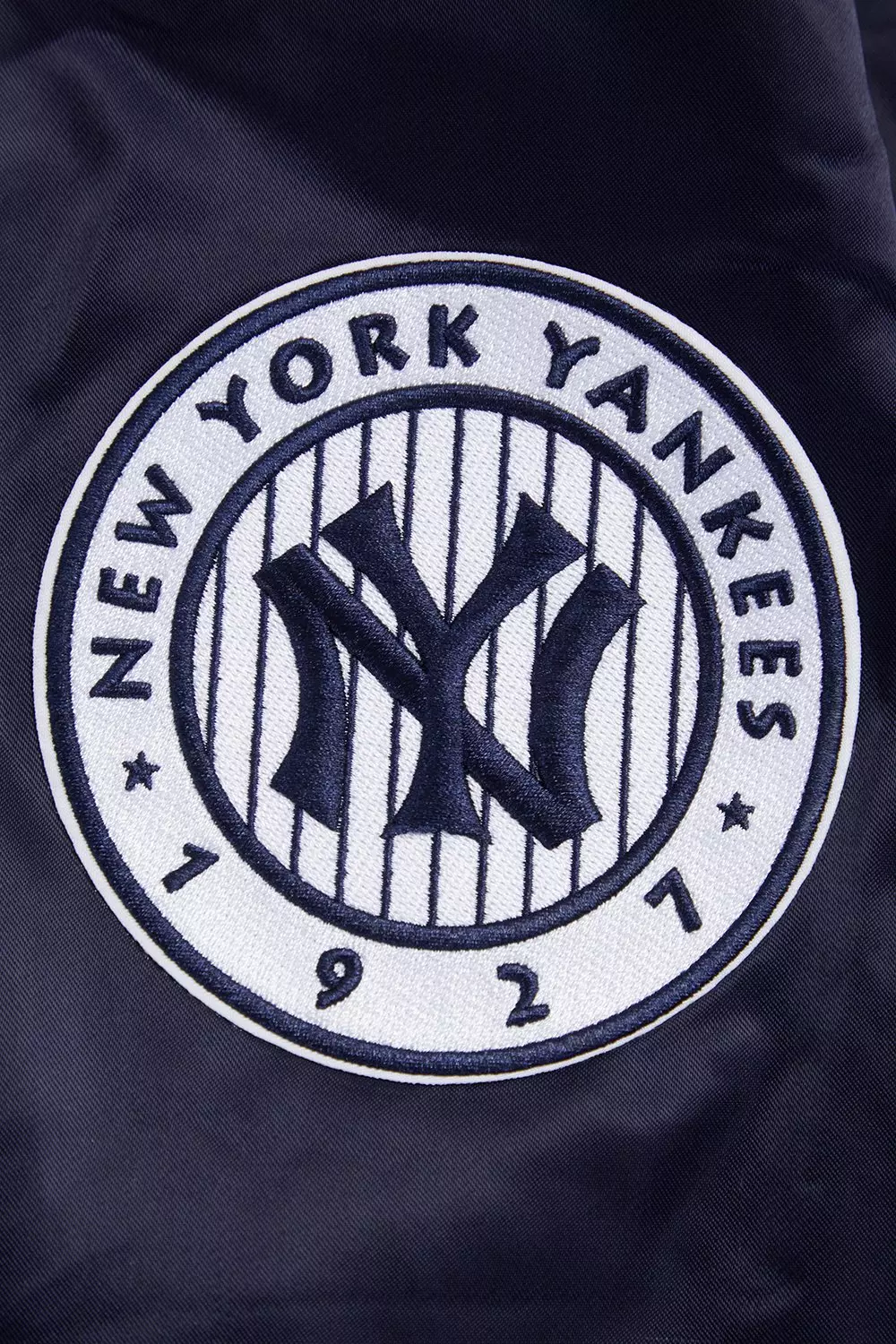 Pro Standard Men's MLB New York Yankees Retro Classic Rib Satin Jacket -Navy - NAVY