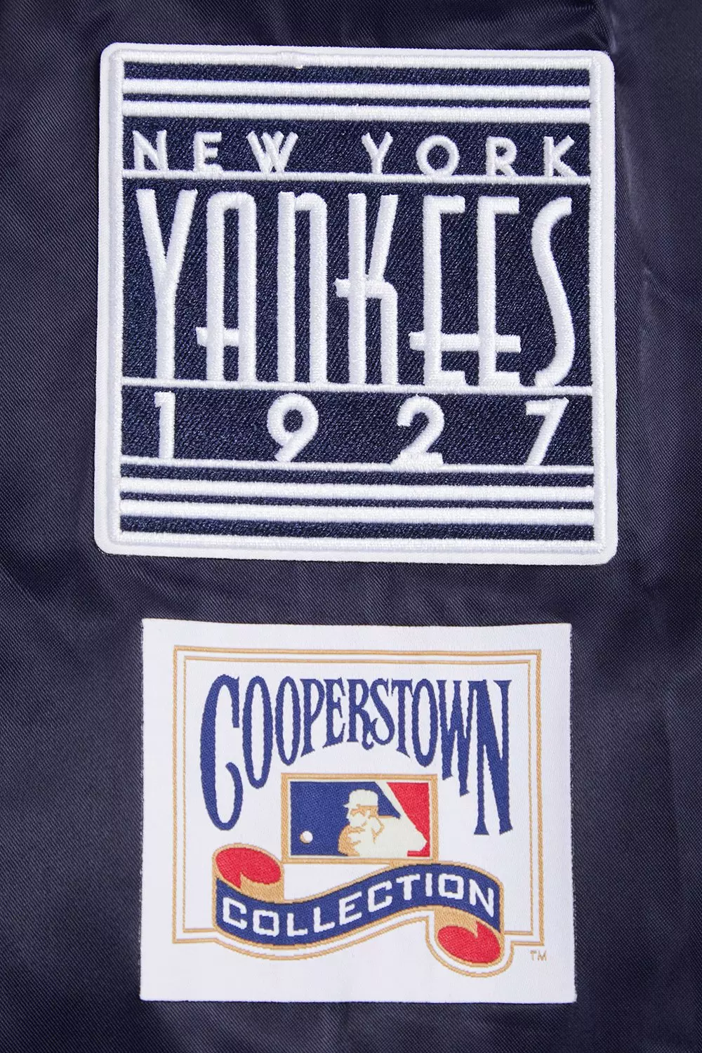 Pro Standard Men's MLB New York Yankees Retro Classic Rib Satin Jacket -Navy - NAVY