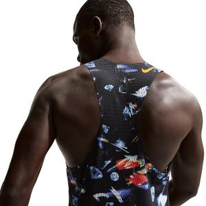 Nike Men's AeroSwift Dri-FIT ADV AOP Running Singlet -Black