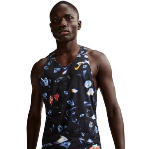 Nike Men's AeroSwift Dri-FIT ADV AOP Running Singlet -Black
